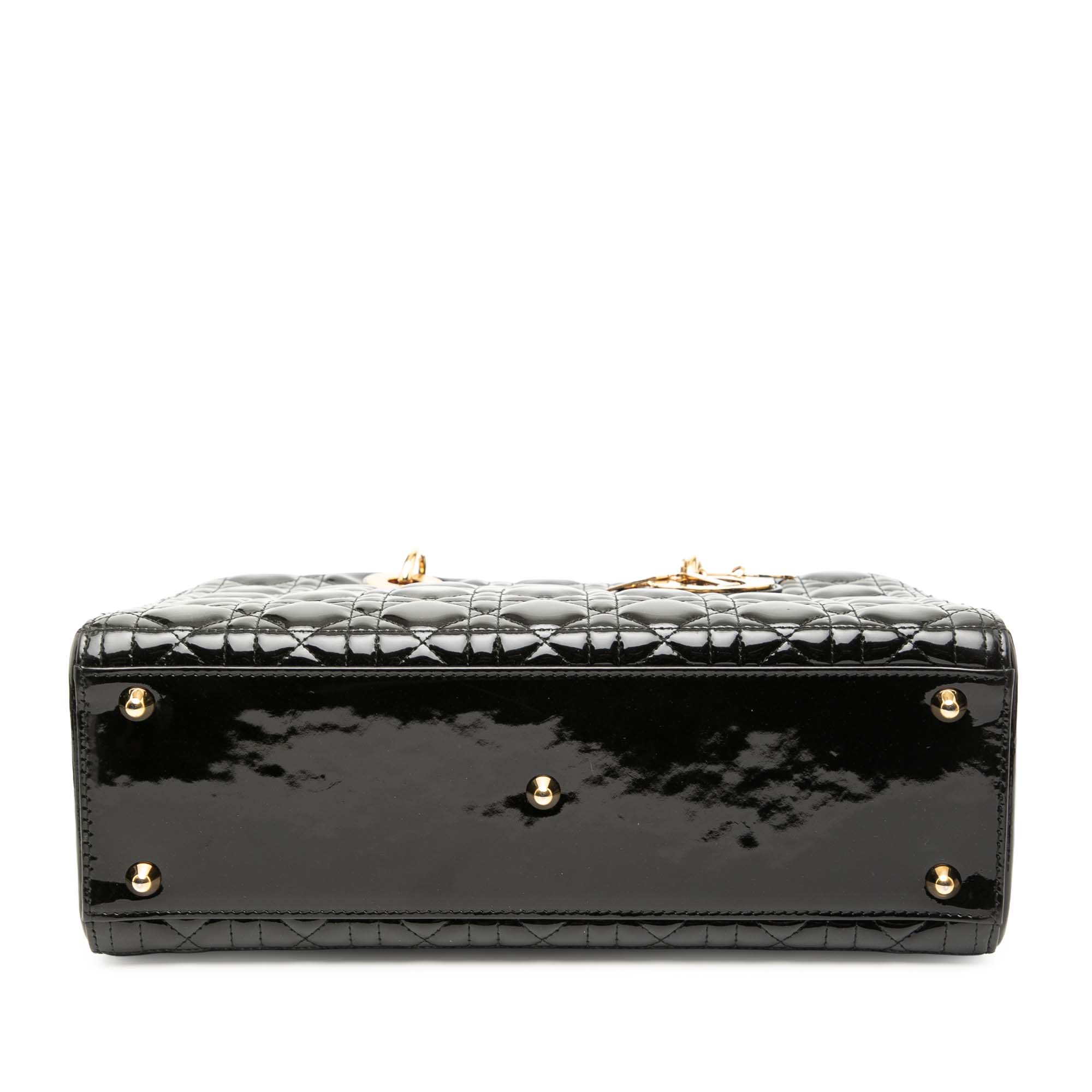 Dior Large Patent Cannage Lady Dior - image 3