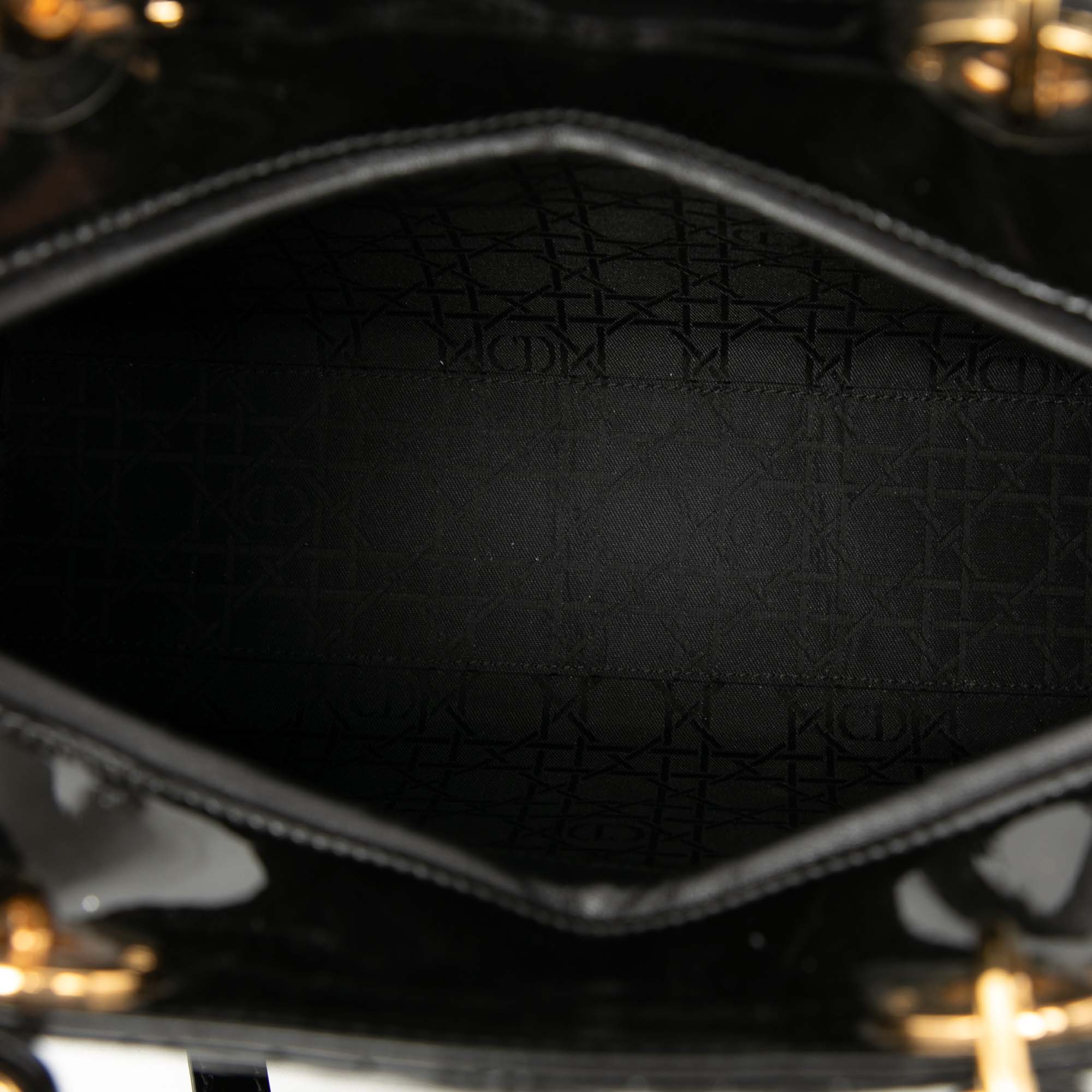 Dior Large Patent Cannage Lady Dior - image 4