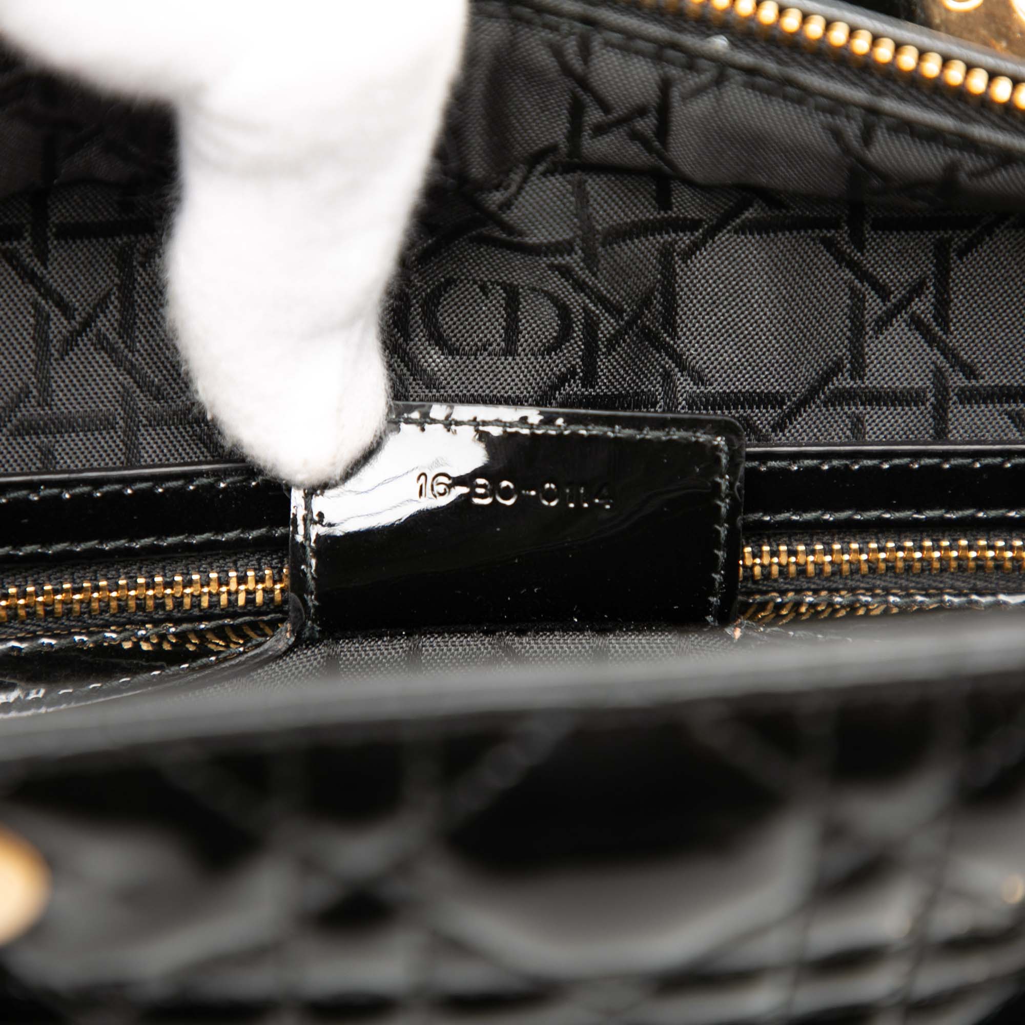 Dior Large Patent Cannage Lady Dior - image 6