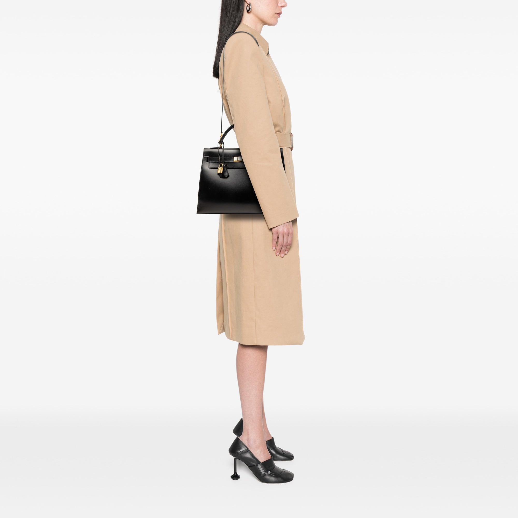 Hermès Box Calf Kelly Sellier 32 - image 7