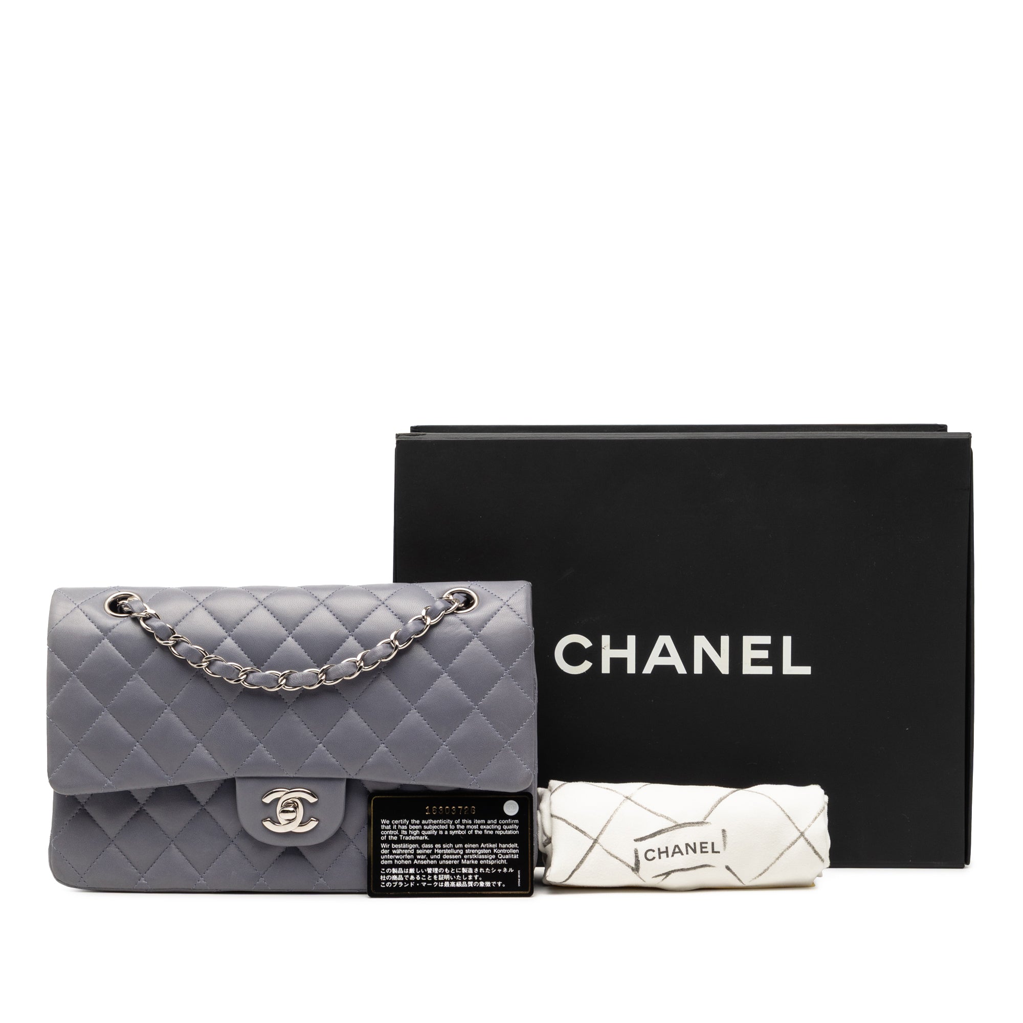Chanel Medium Classic Lambskin Double Flap - image 8