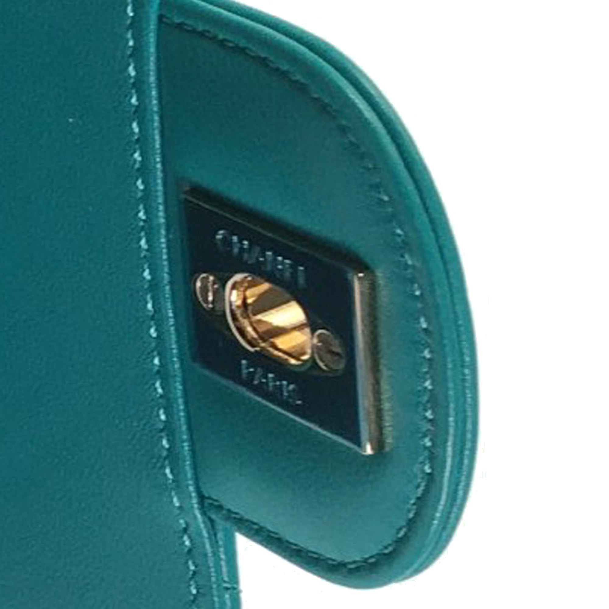 Chanel Mini Rectangular Chevron Lambskin Single Flap - image 8