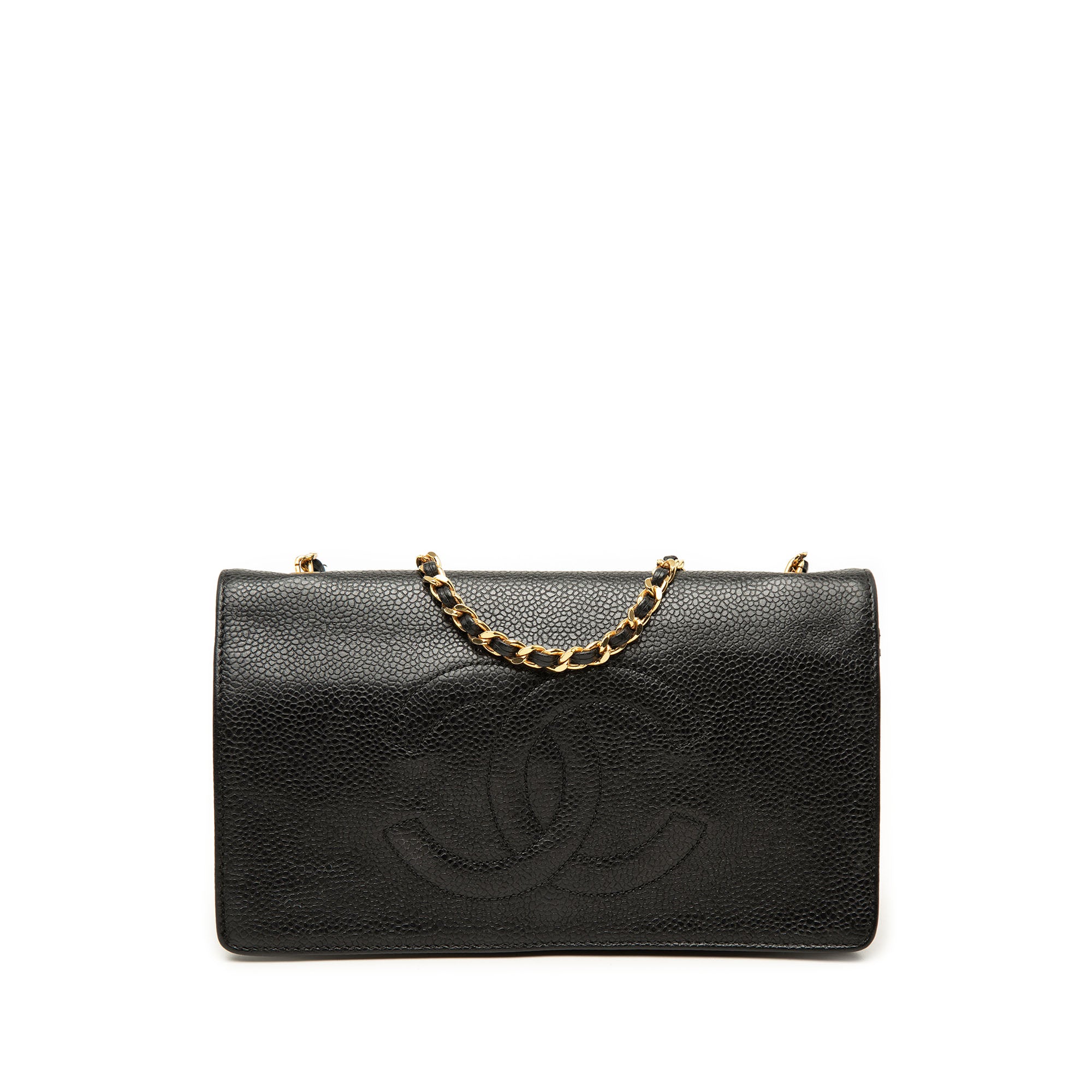 Chanel CC Caviar Wallet On Chain - image 1