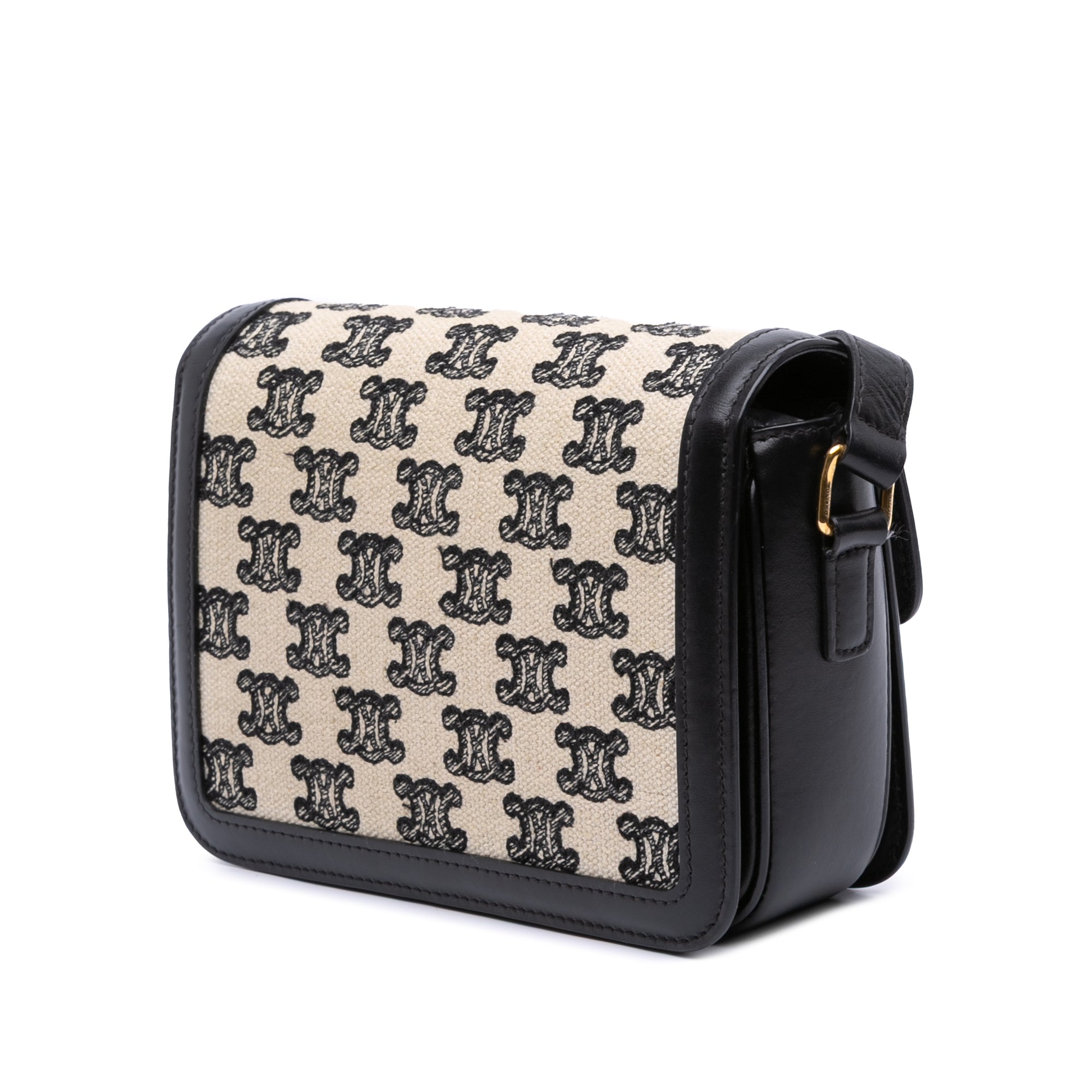 Celine Teen Embroidered Canvas and Calfskin Triomphe Crossbody - image 2