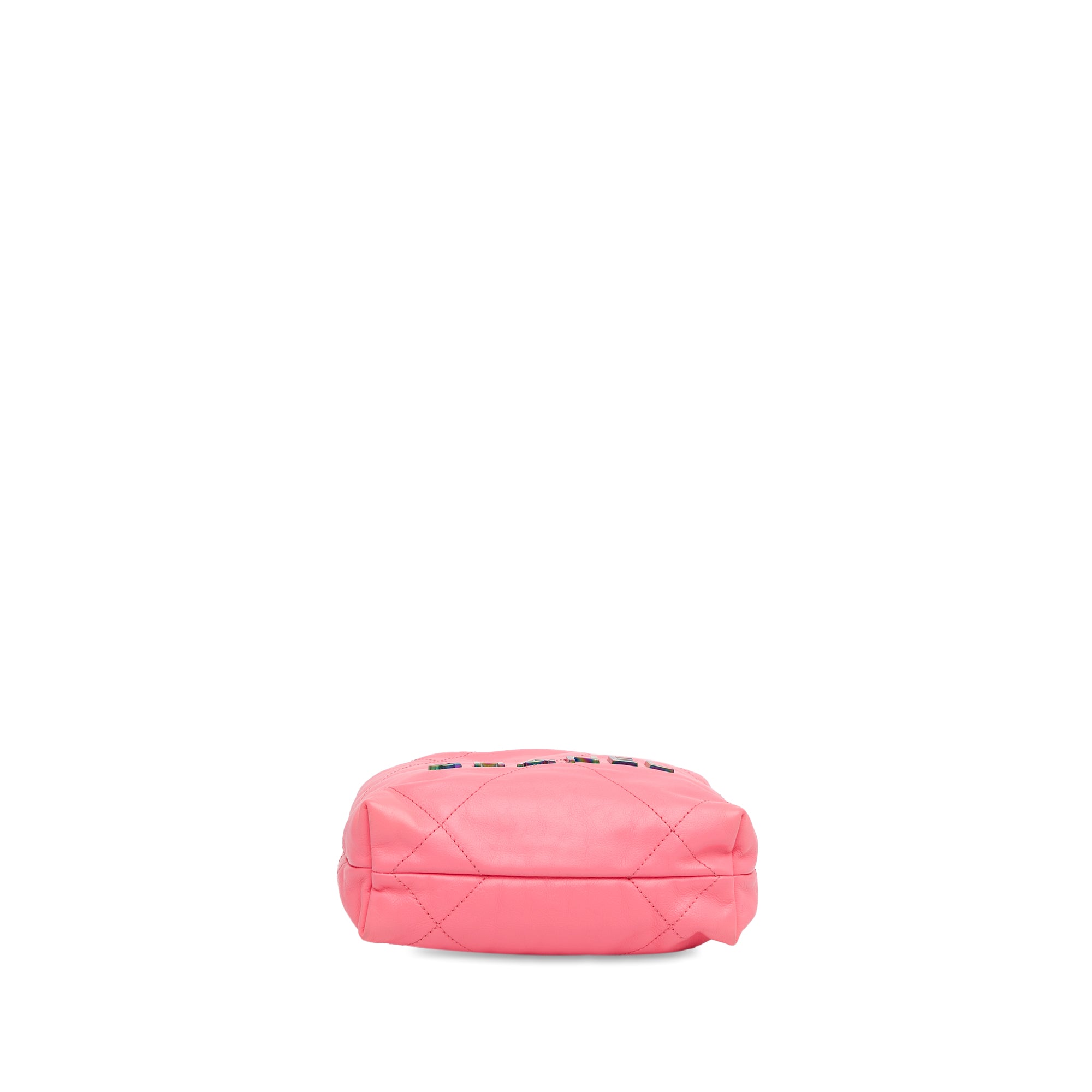 Chanel Mini Shiny Calfskin Rainbow Hardware 22 Handbag - image 4