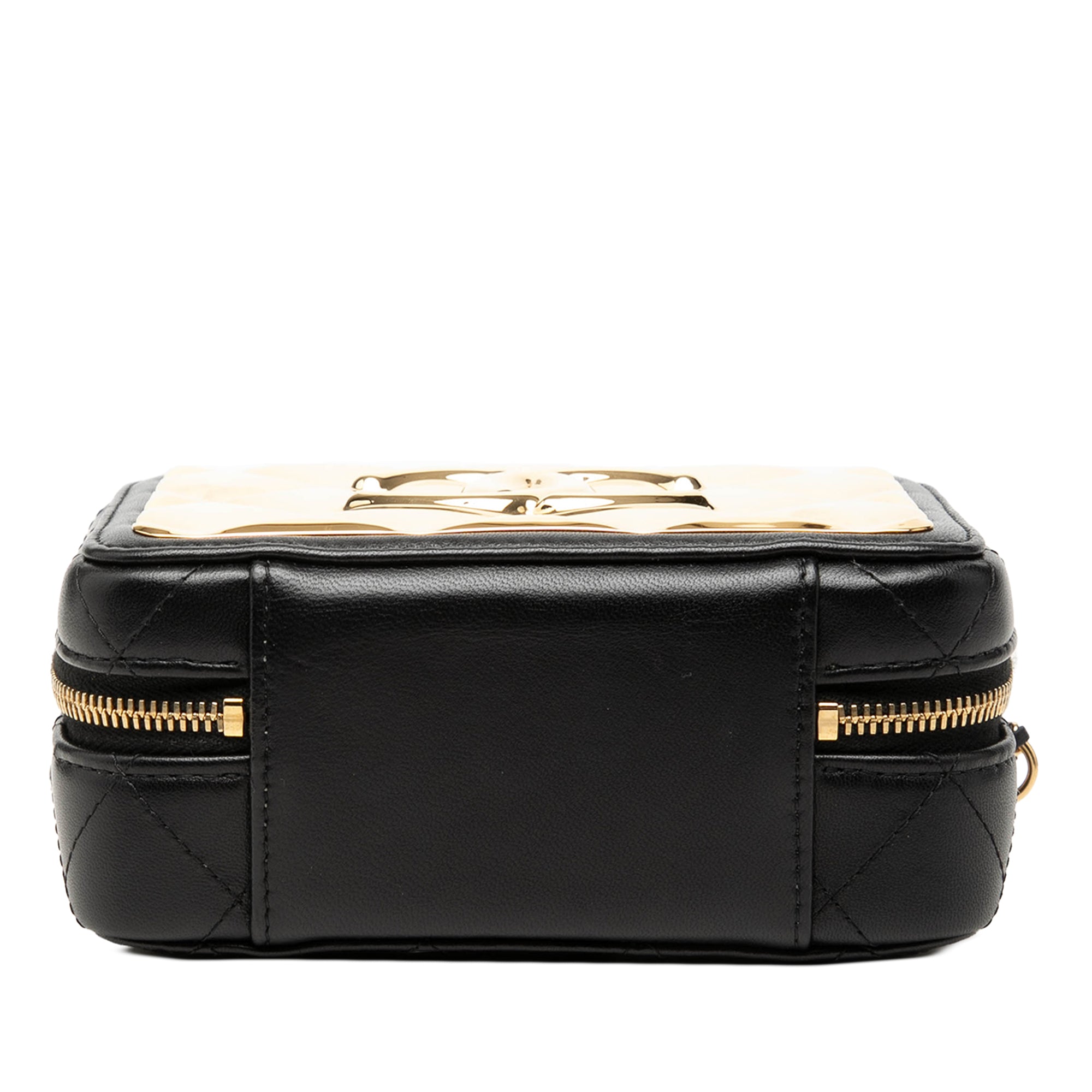 Chanel Mini CC Quilted Lambskin and Golden Plate Vanity Crossbody - image 3
