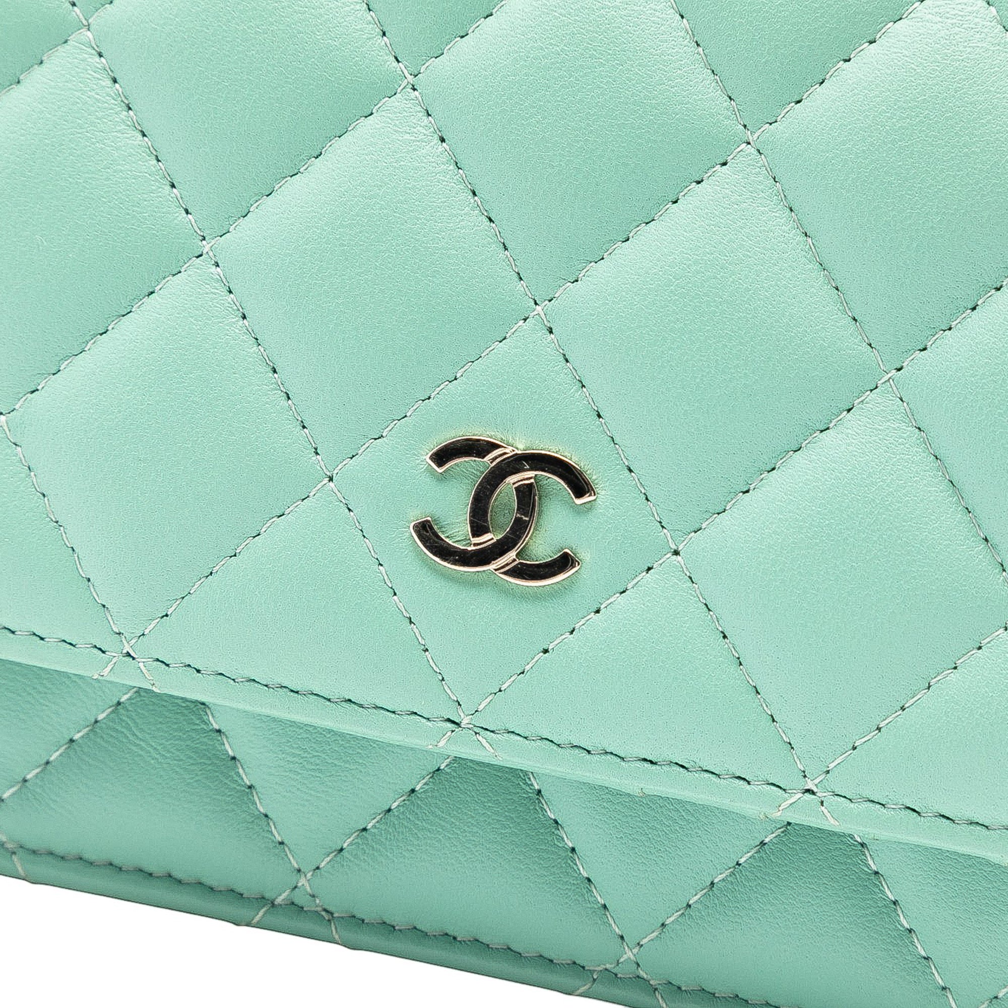 Chanel Mini CC Quilted Lambskin Wallet On Chain - image 6
