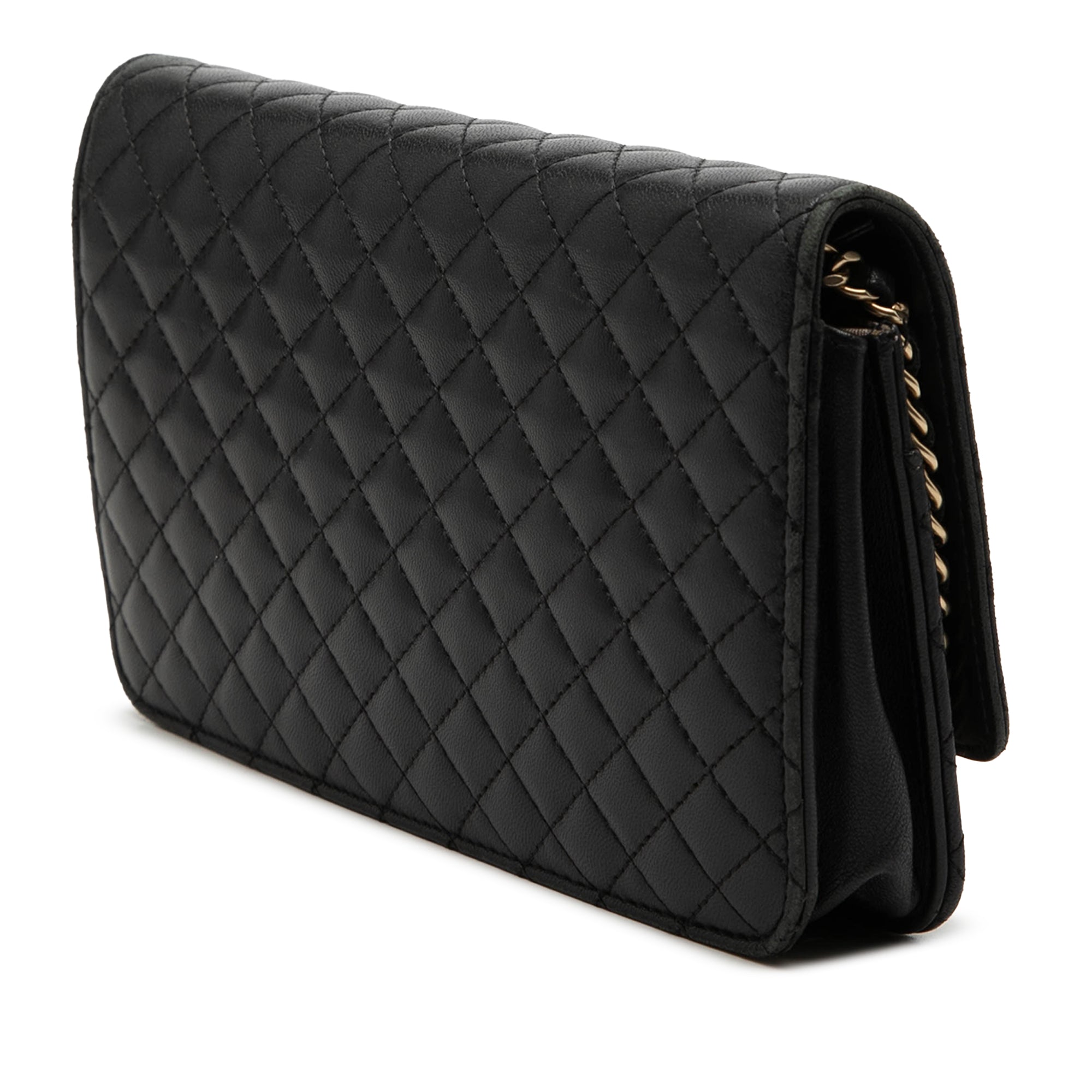 Chanel Quilted Lambskin Crest Wallet On Chain - image 2