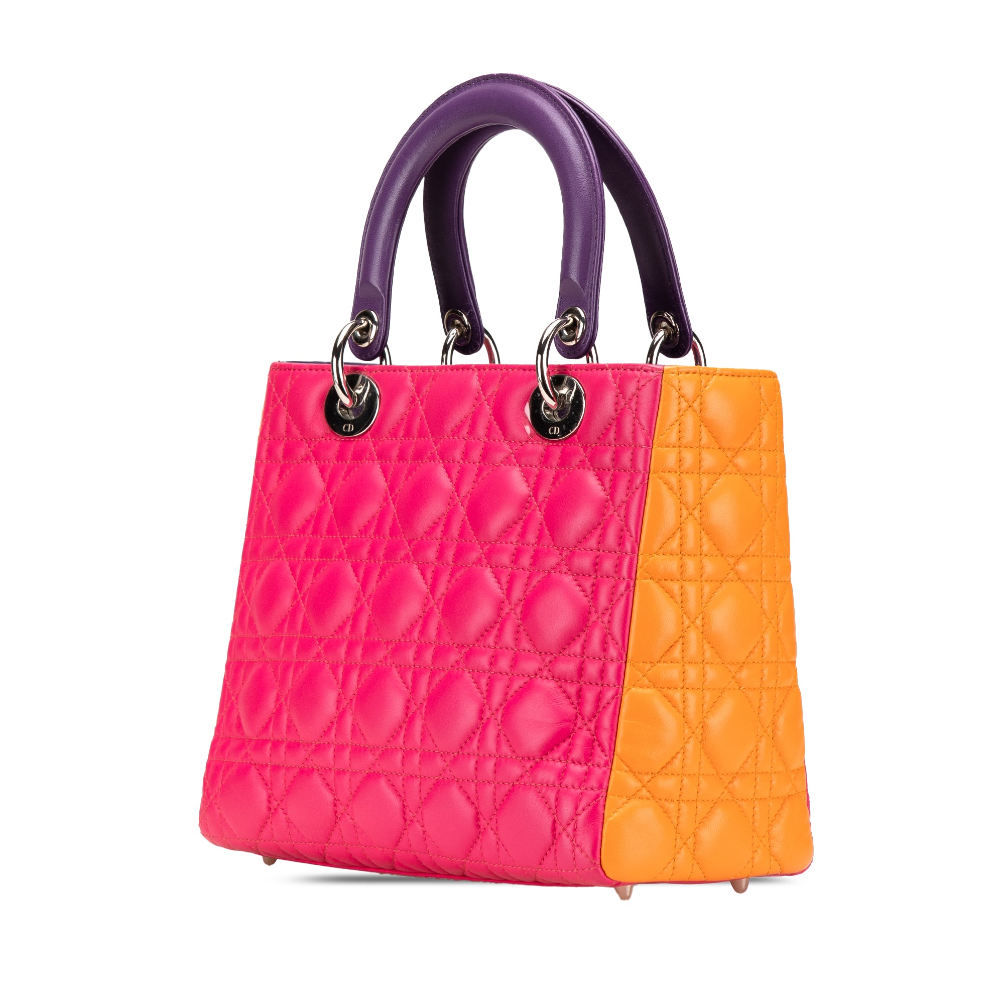 Dior Medium Tricolor Lambskin Cannage Lady Dior - image 2