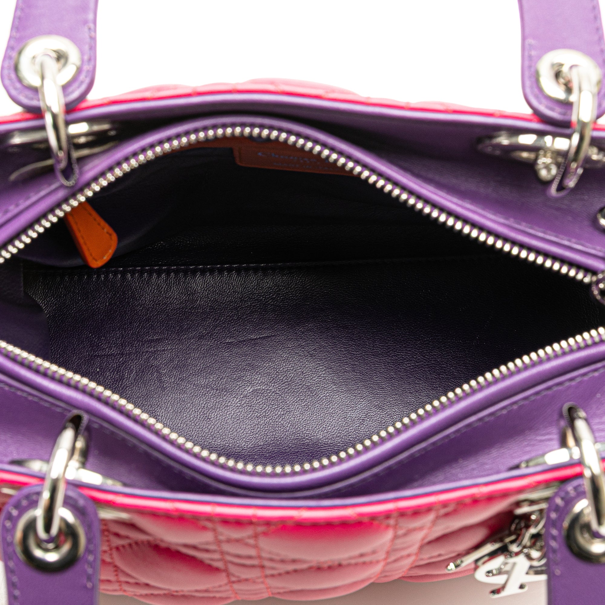 Dior Medium Tricolor Lambskin Cannage Lady Dior - image 4