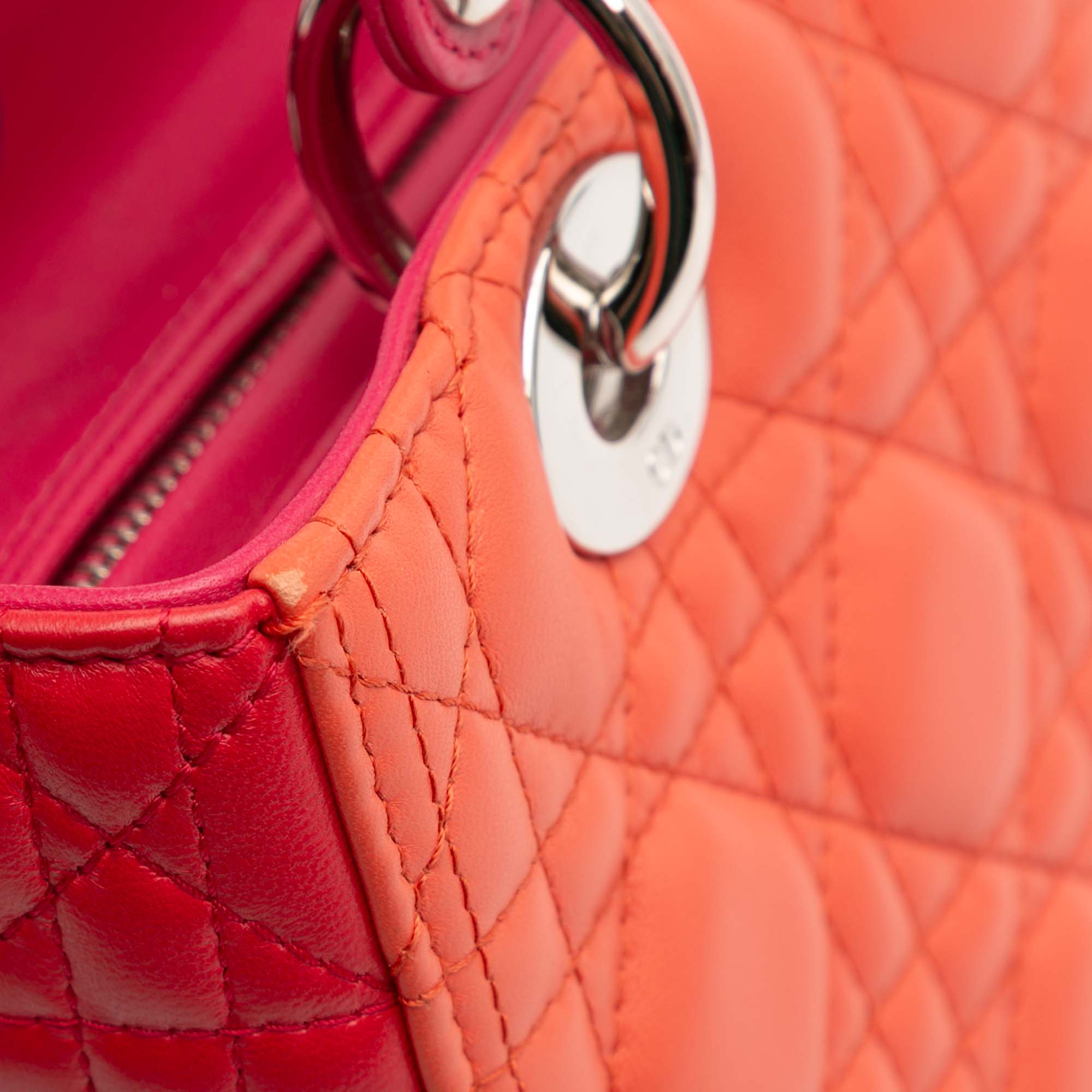 Dior Medium Bicolor Lambskin Cannage Lady Dior - image 10