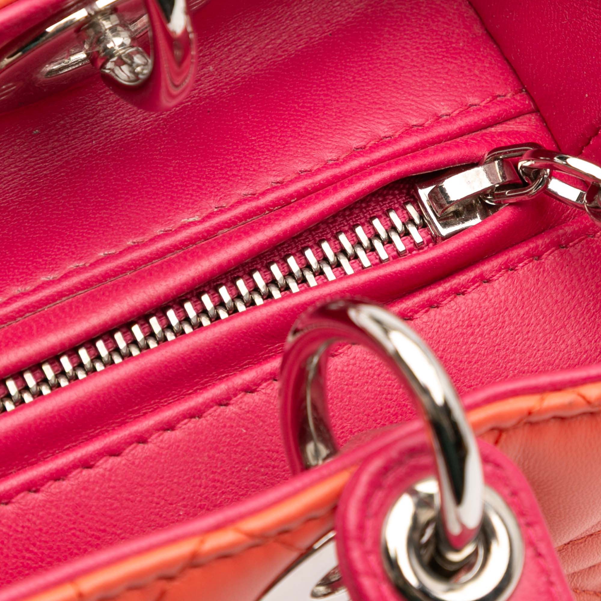 Dior Medium Bicolor Lambskin Cannage Lady Dior - image 12