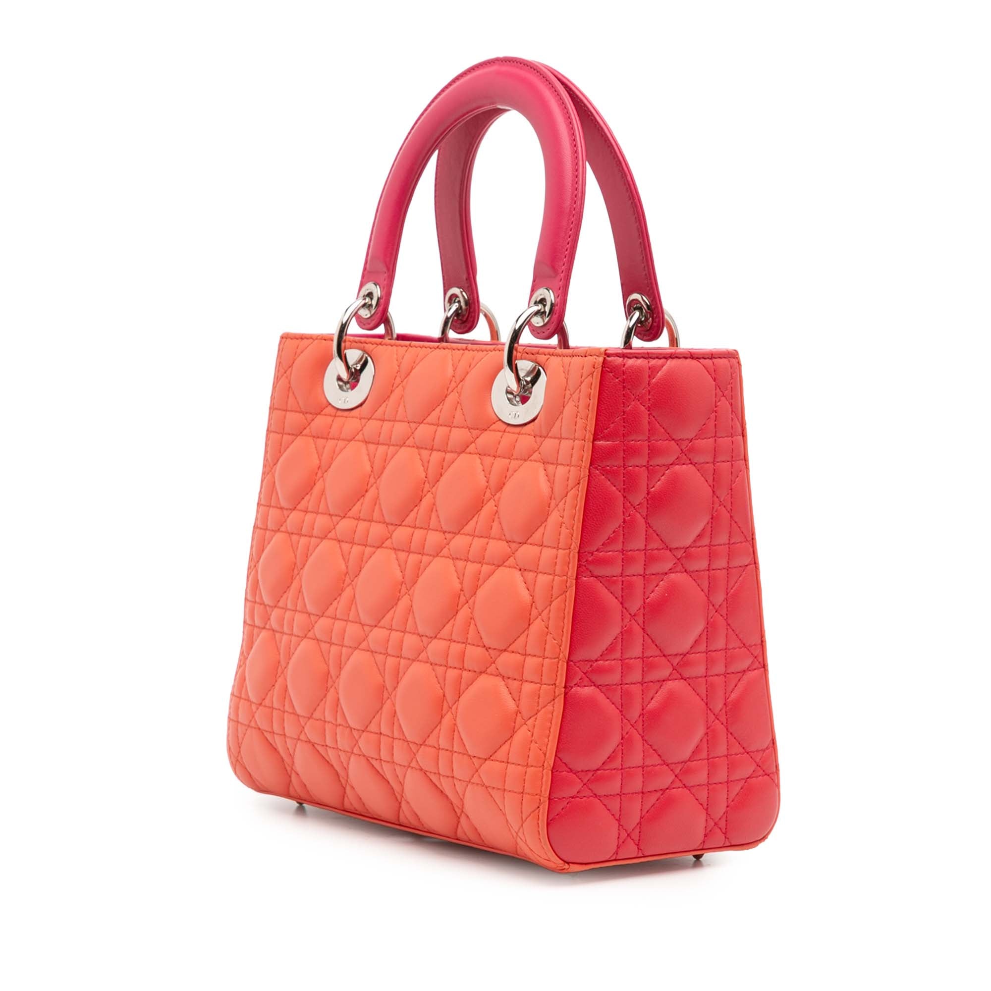 Dior Medium Bicolor Lambskin Cannage Lady Dior - image 2