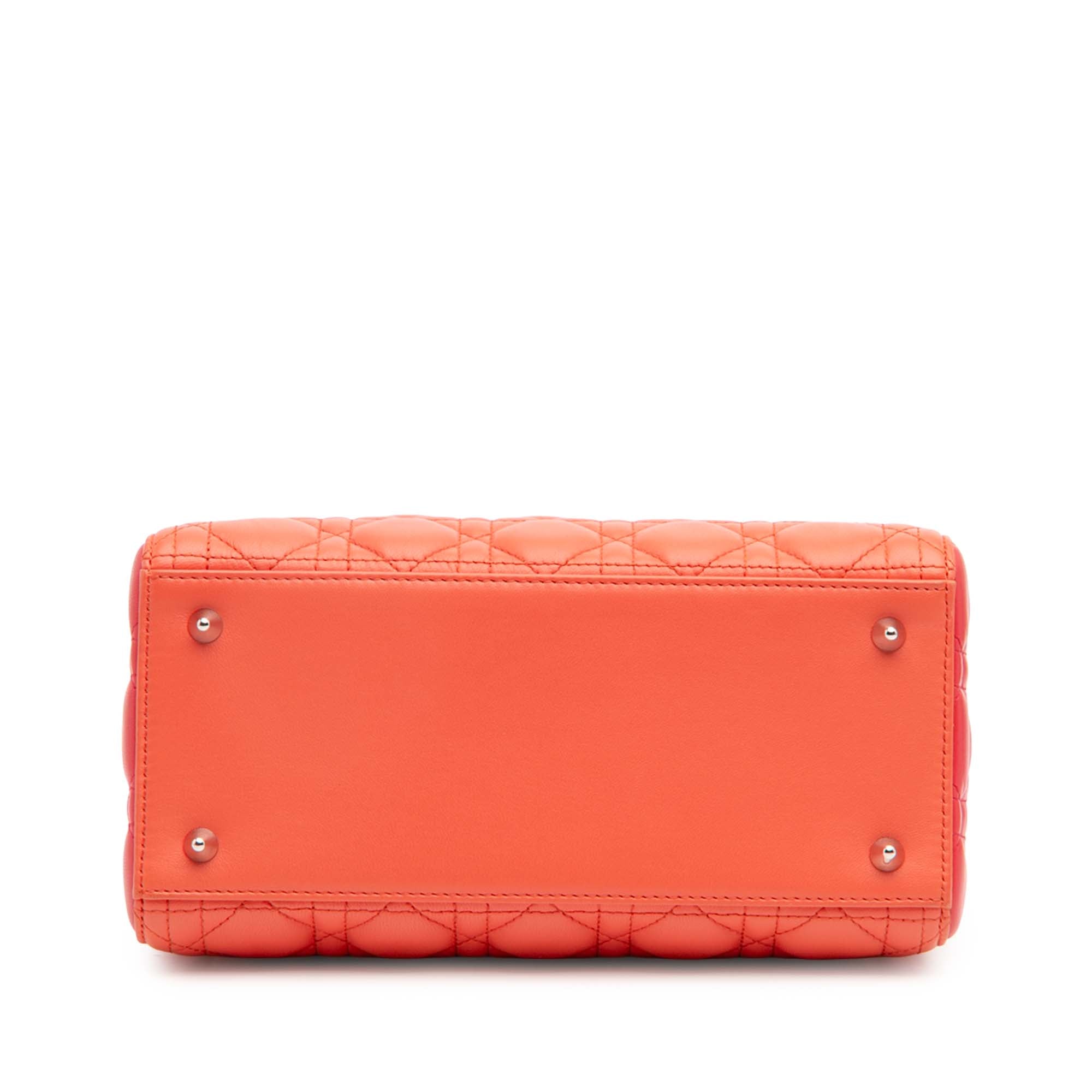 Dior Medium Bicolor Lambskin Cannage Lady Dior - image 3