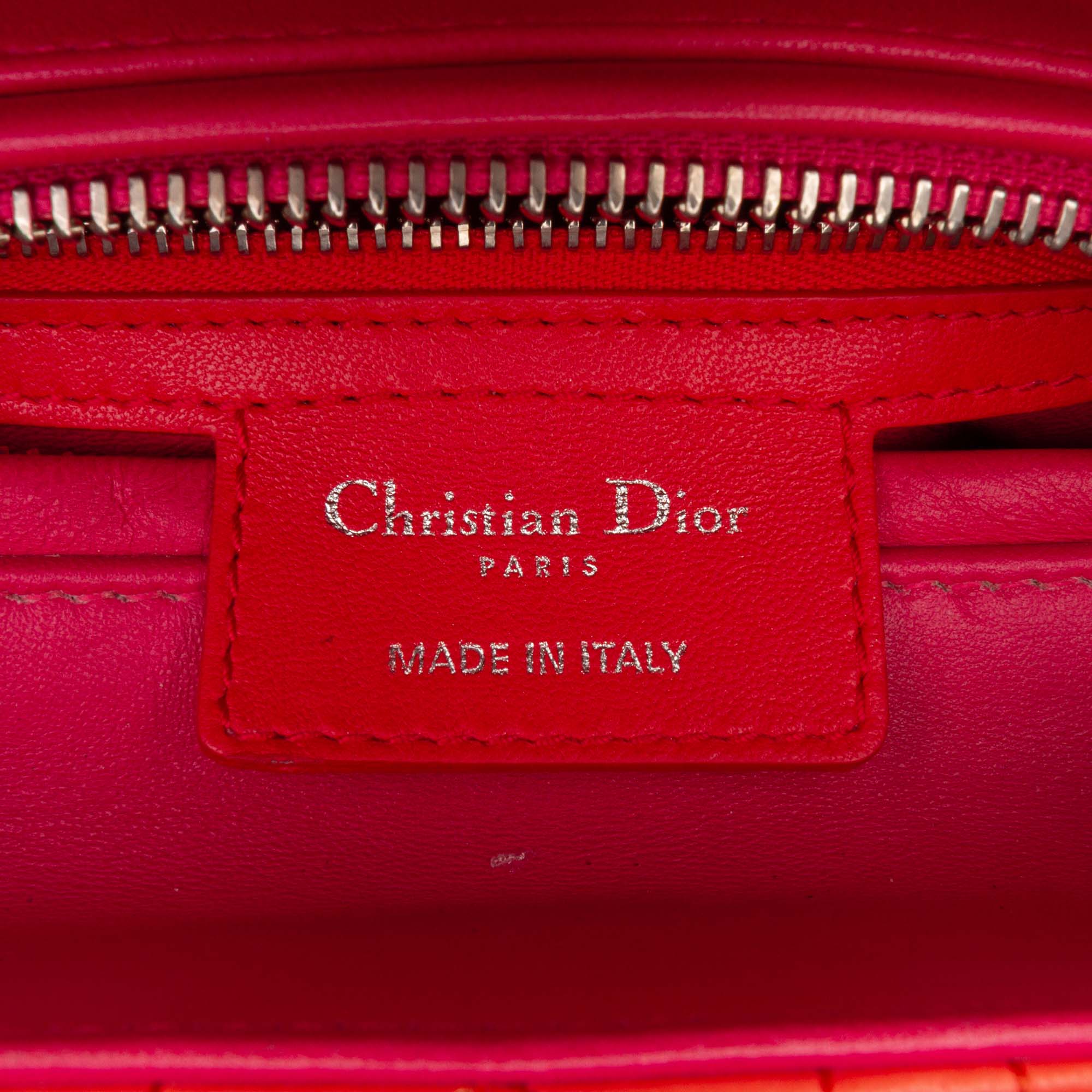 Dior Medium Bicolor Lambskin Cannage Lady Dior - image 5
