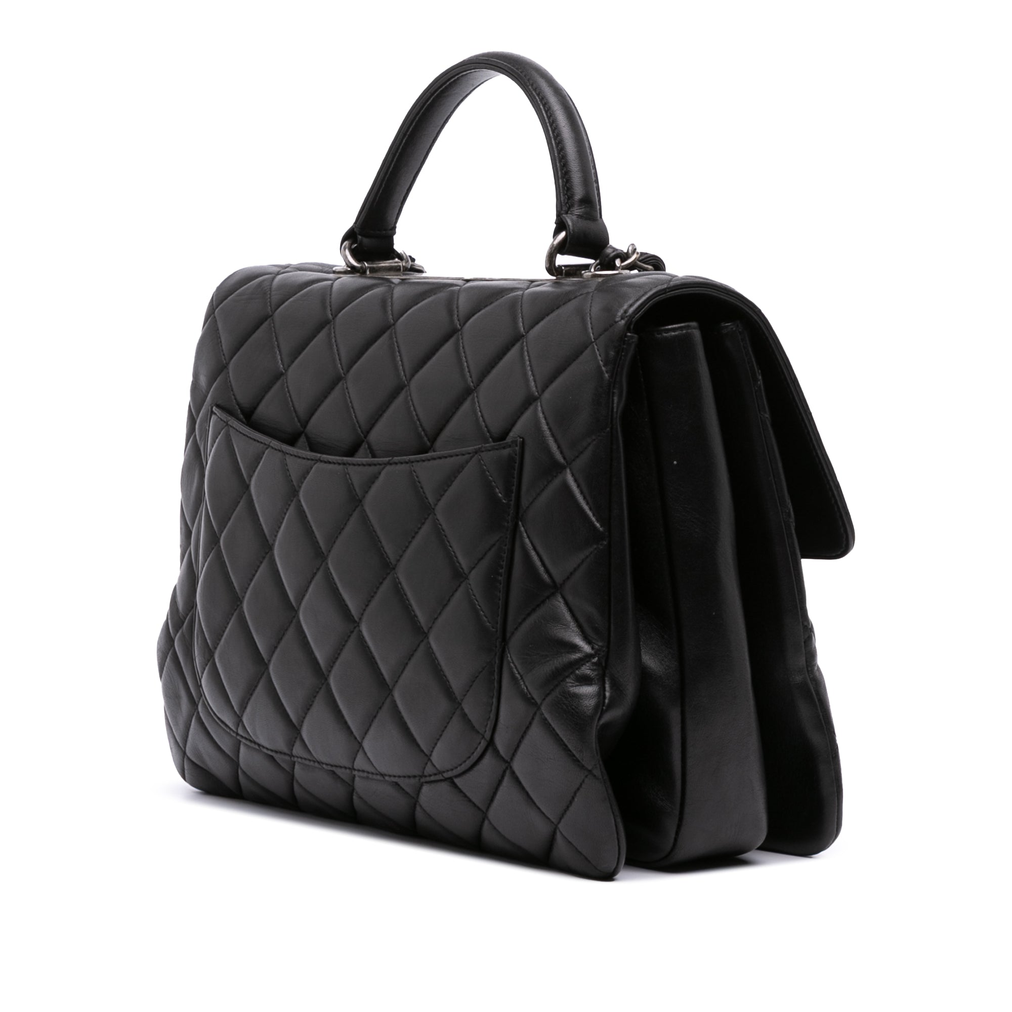 Chanel Large Lambskin Trendy CC Top Handle Bag - image 2