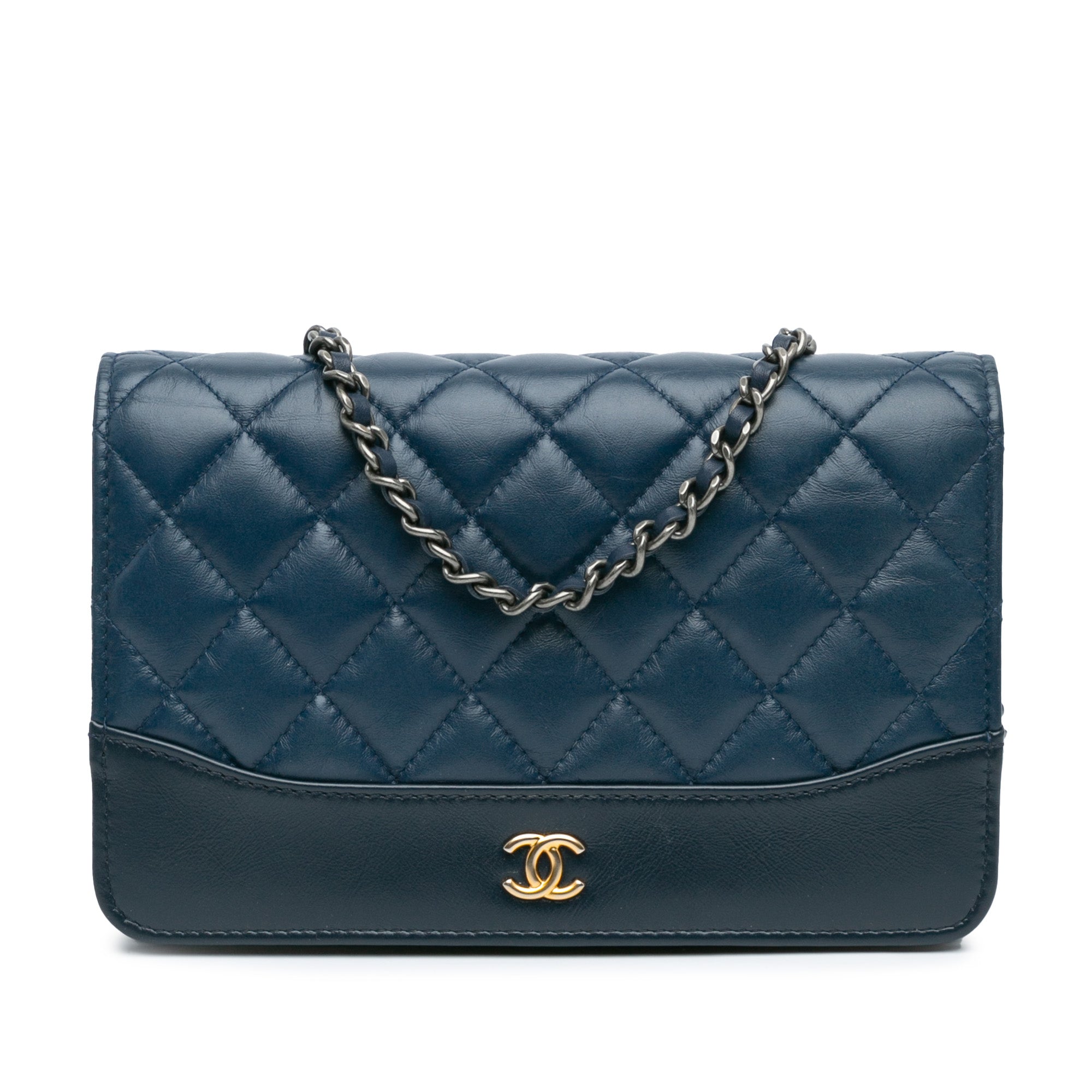 Chanel Quilted Aged Calfskin Gabrielle Wallet On Chain - image 1