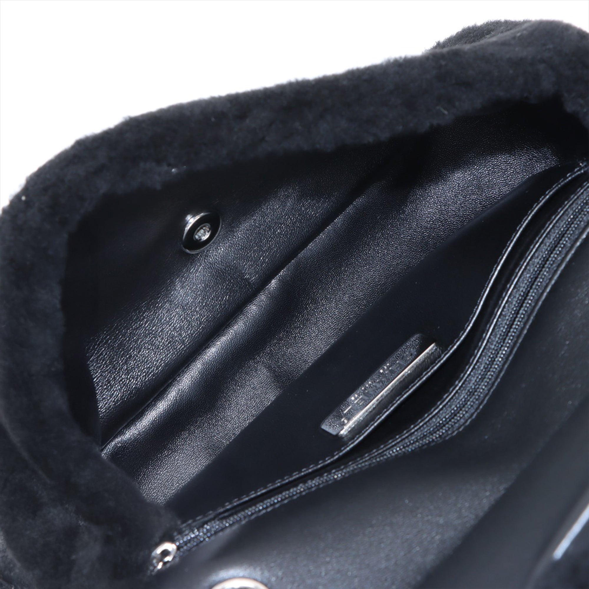 Chanel Shearling Camellia Pearl Embellished Flap - image 3