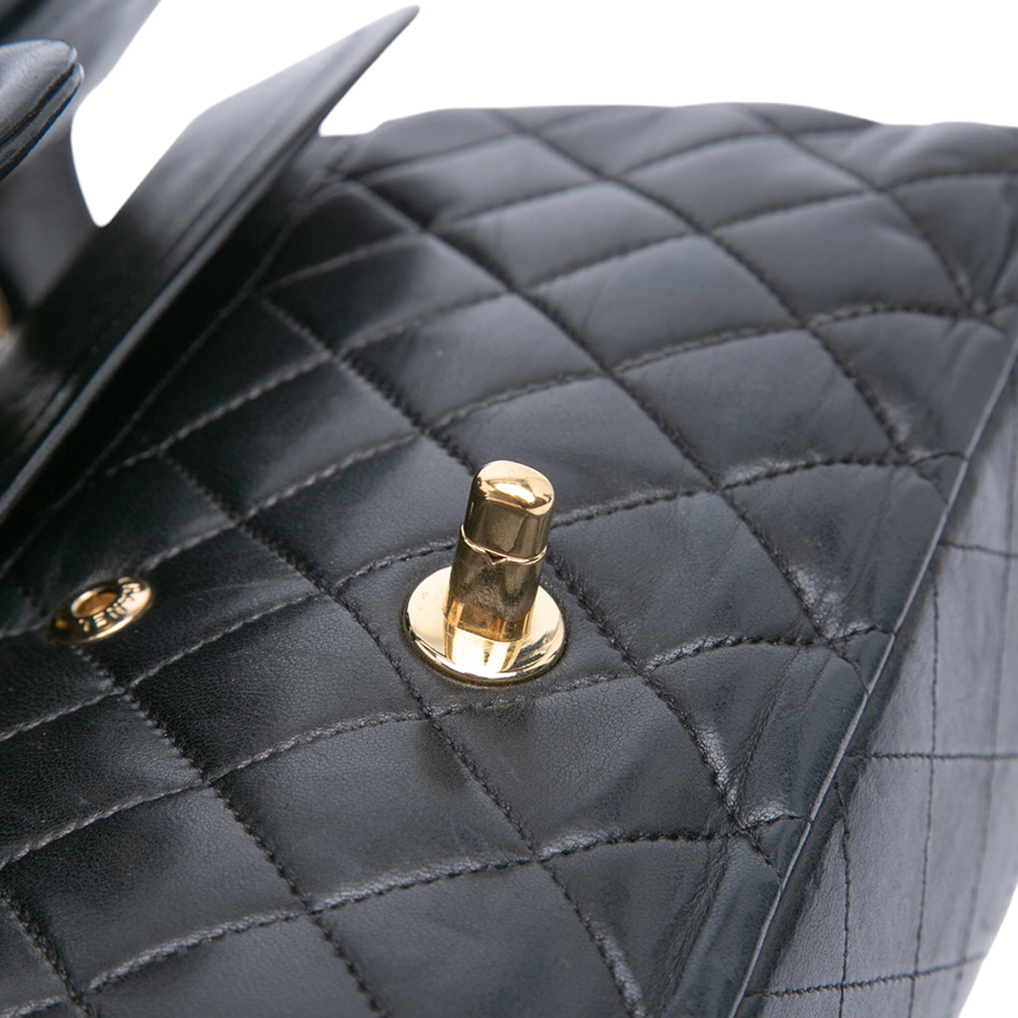 Chanel Medium Classic Lambskin Double Flap - image 9
