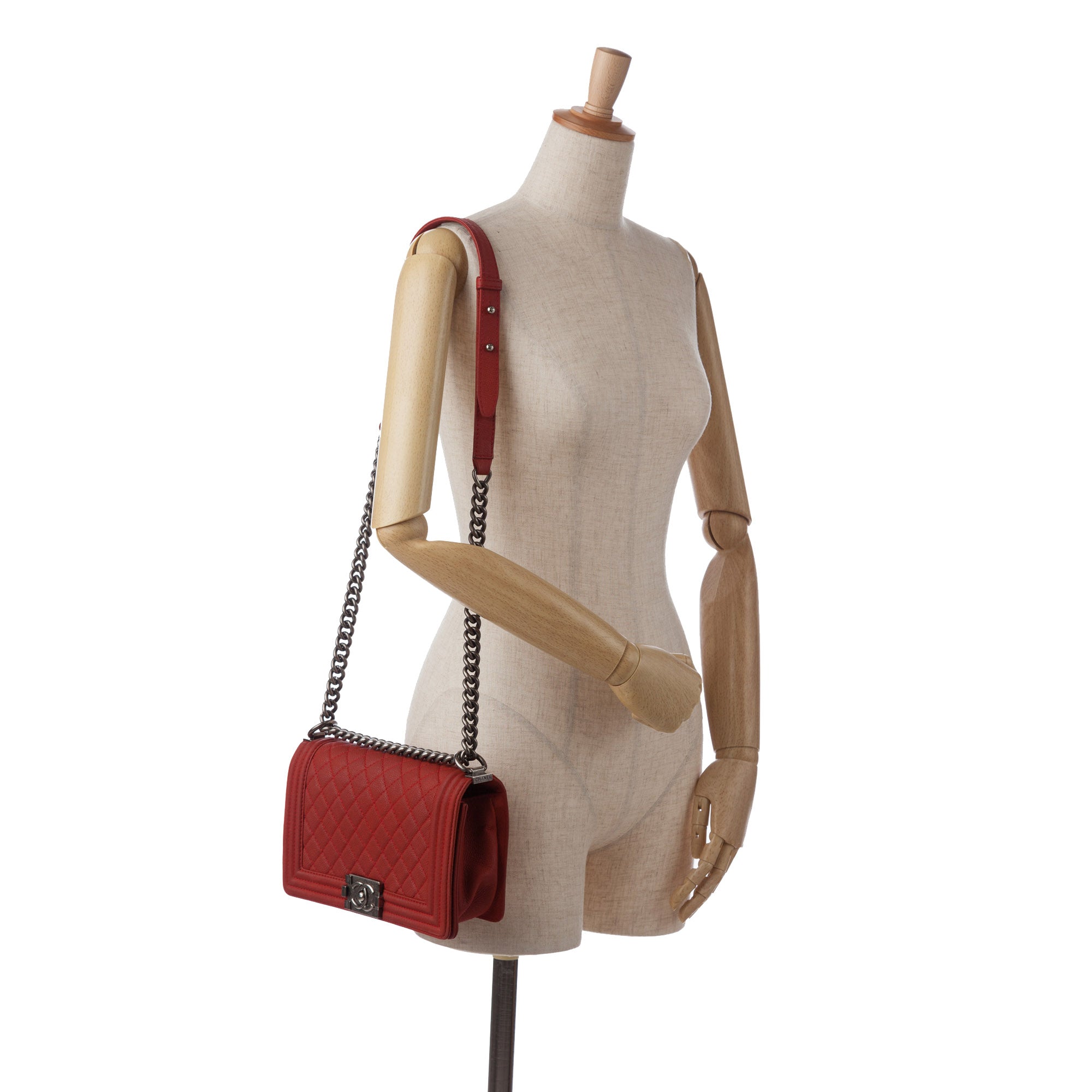 Chanel Medium Caviar Boy Flap Bag - image 11