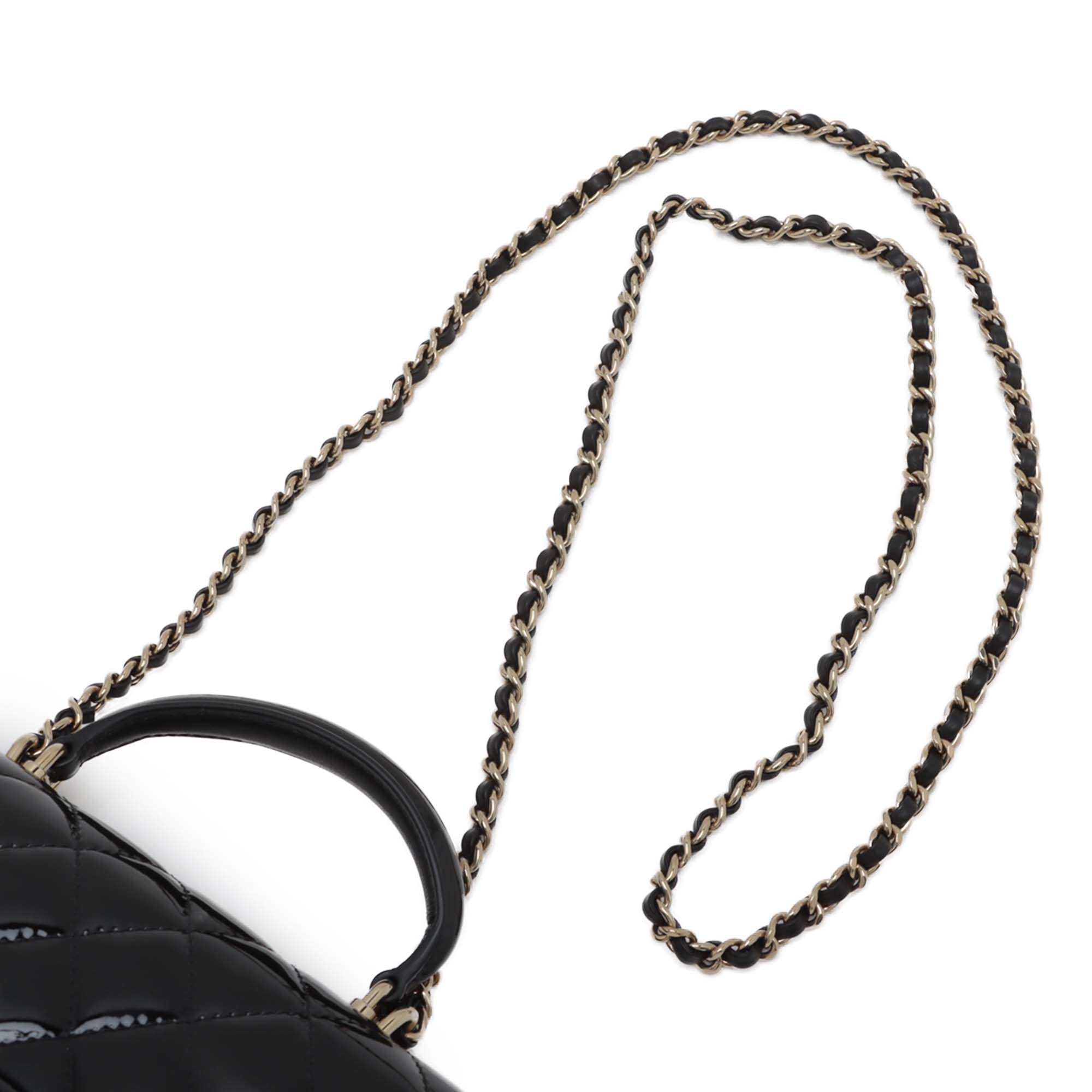 Chanel Mini Rectangular Classic Patent Top Handle Flap - image 10