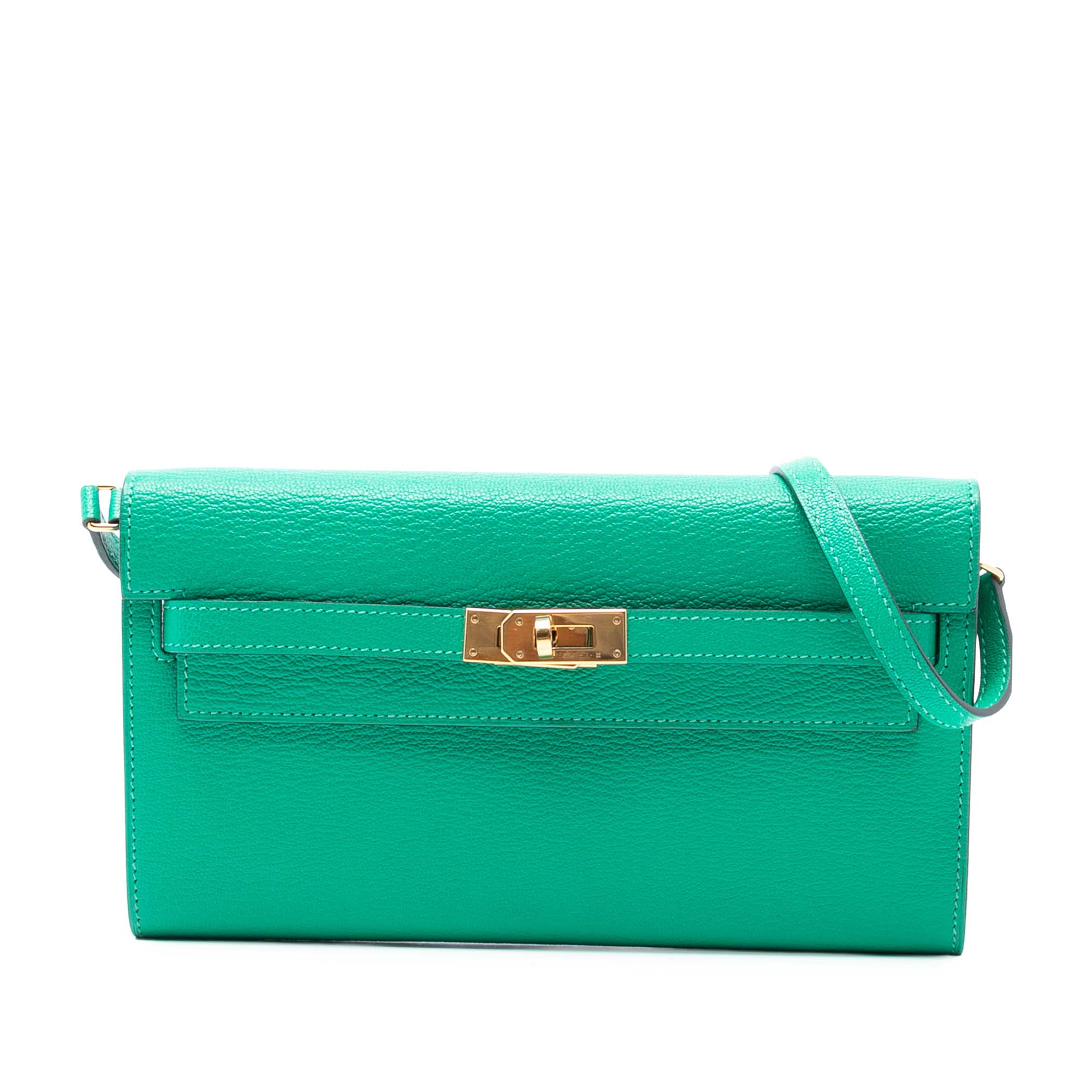 Hermès Chevre Mysore Kelly To Go Wallet - image 1