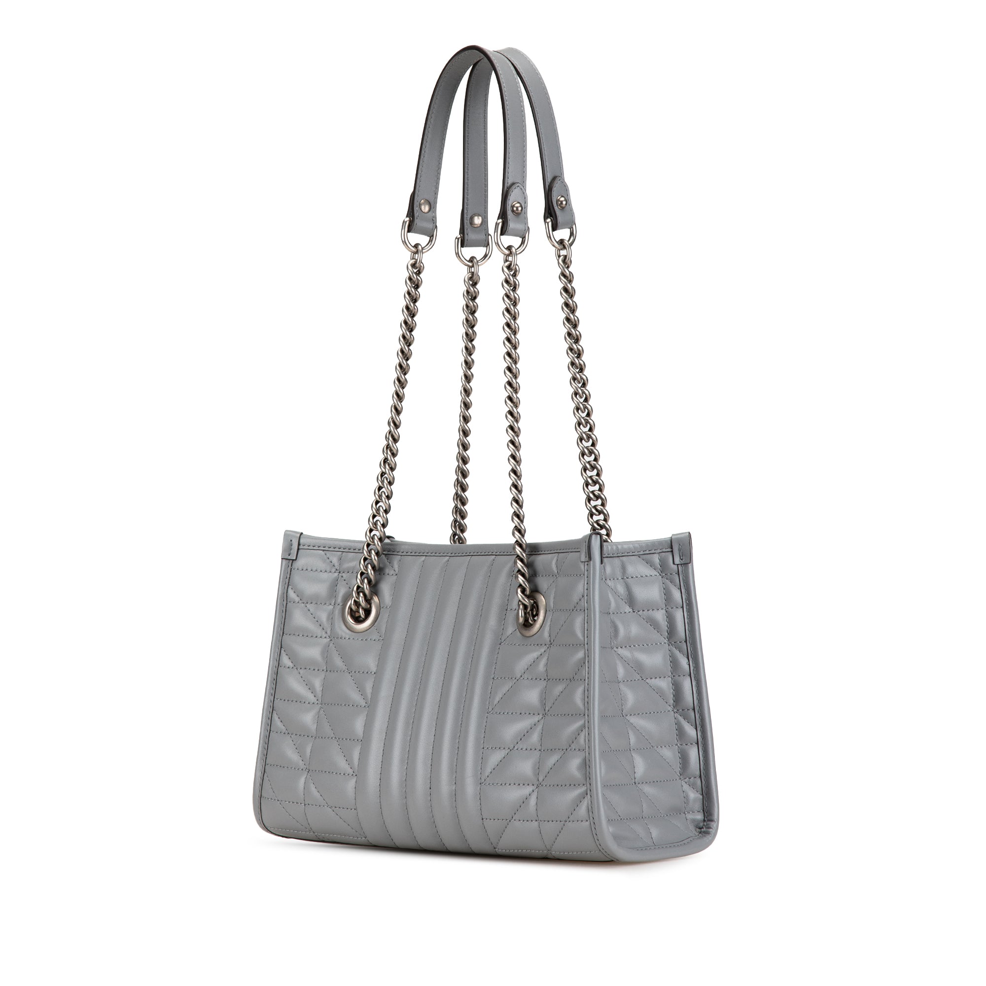 Gucci Small GG Marmont Matelasse Leather Aria Chain Tote - image 2