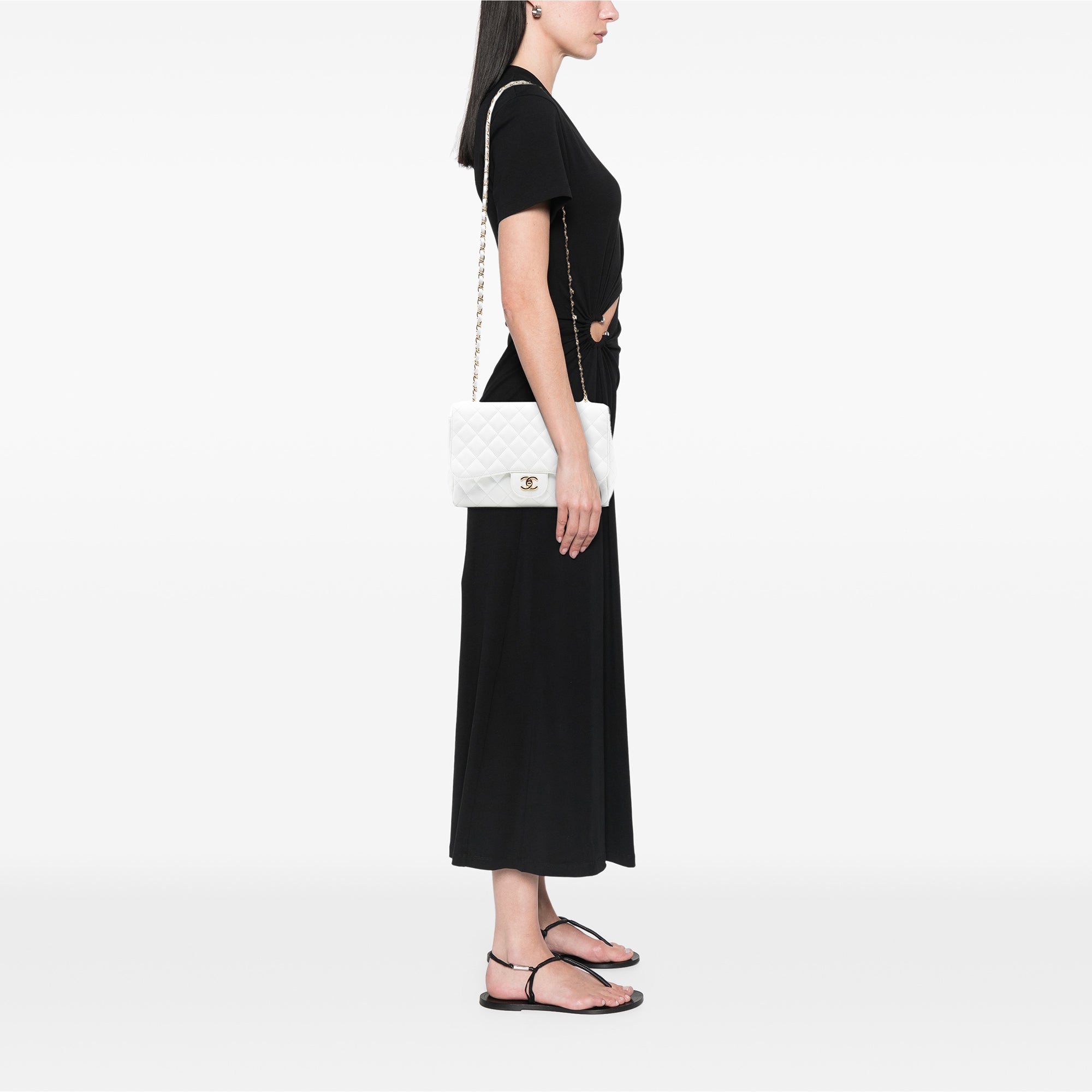 Chanel Jumbo Classic Caviar Single Flap - image 7