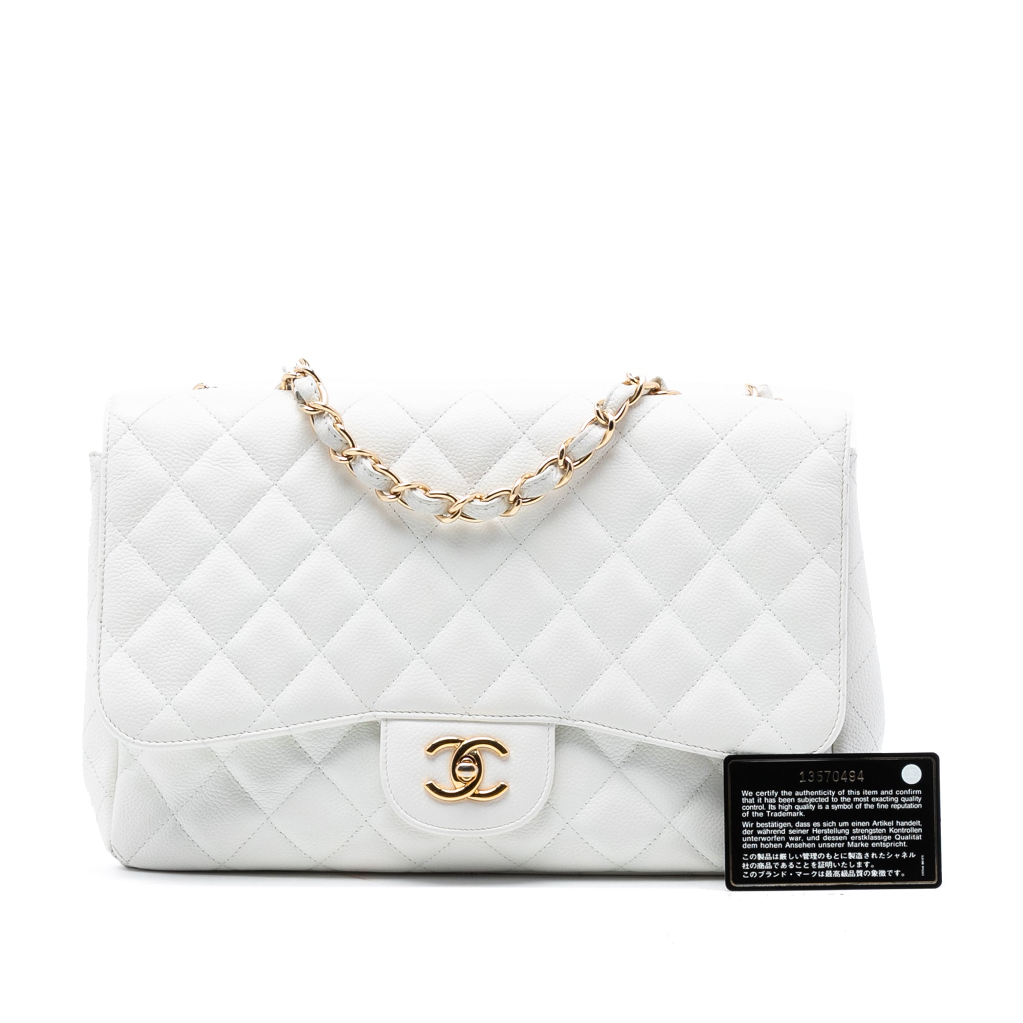Chanel Jumbo Classic Caviar Single Flap - image 8