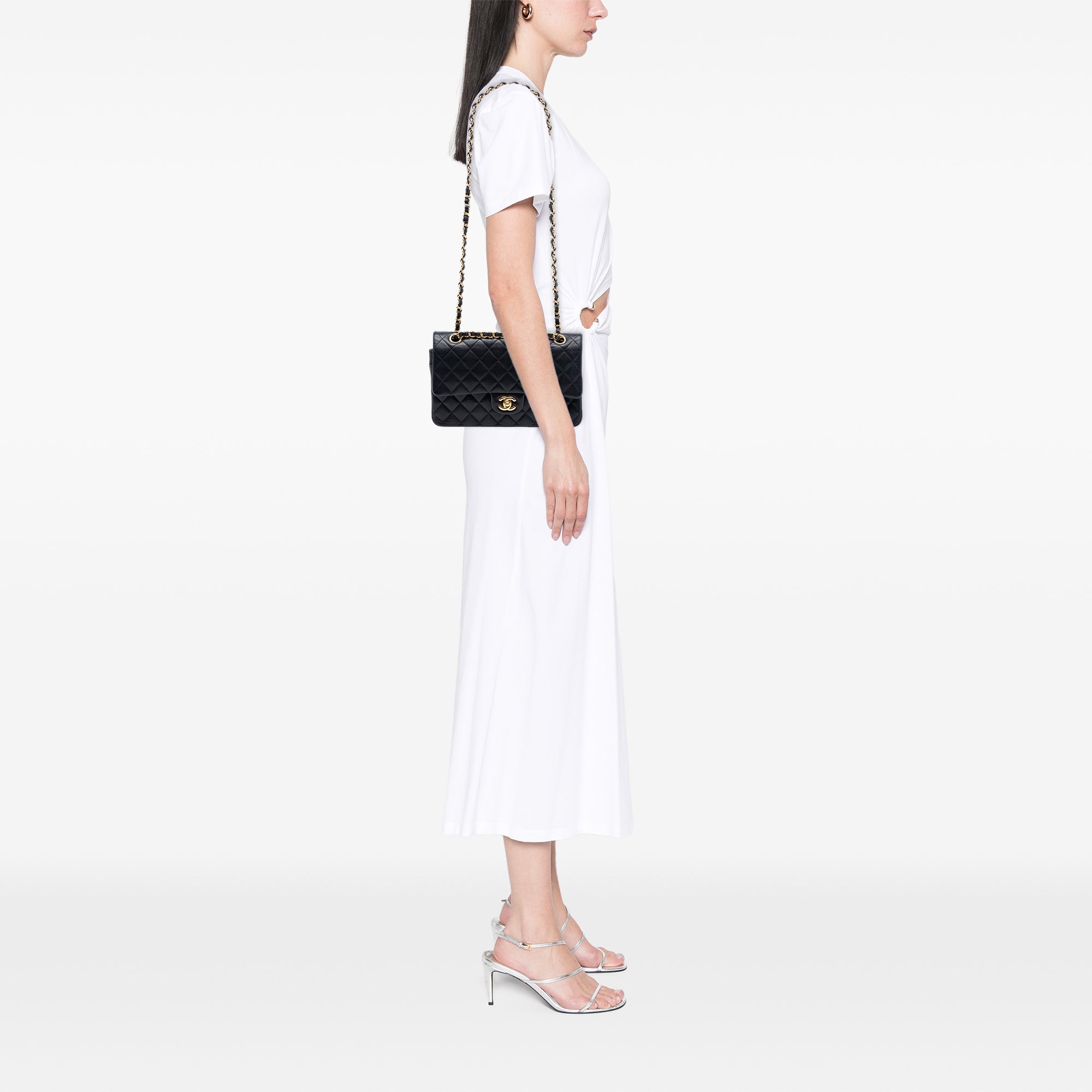 Chanel Medium Classic Lambskin Double Flap - image 7