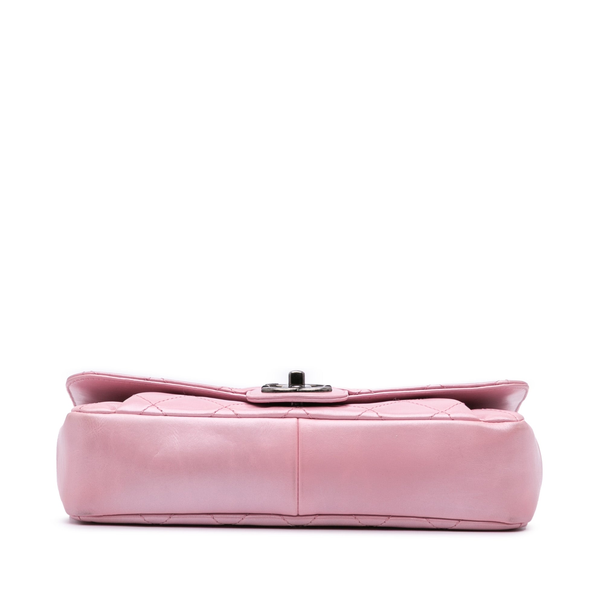 Chanel Medium Quilted Metallic Calfskin Coco Pleats Chain Flap - image 3