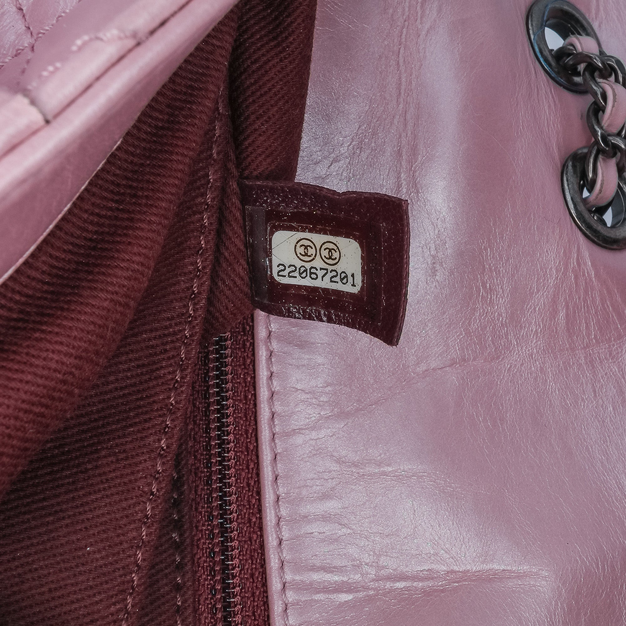 Chanel Medium Quilted Metallic Calfskin Coco Pleats Chain Flap - image 6