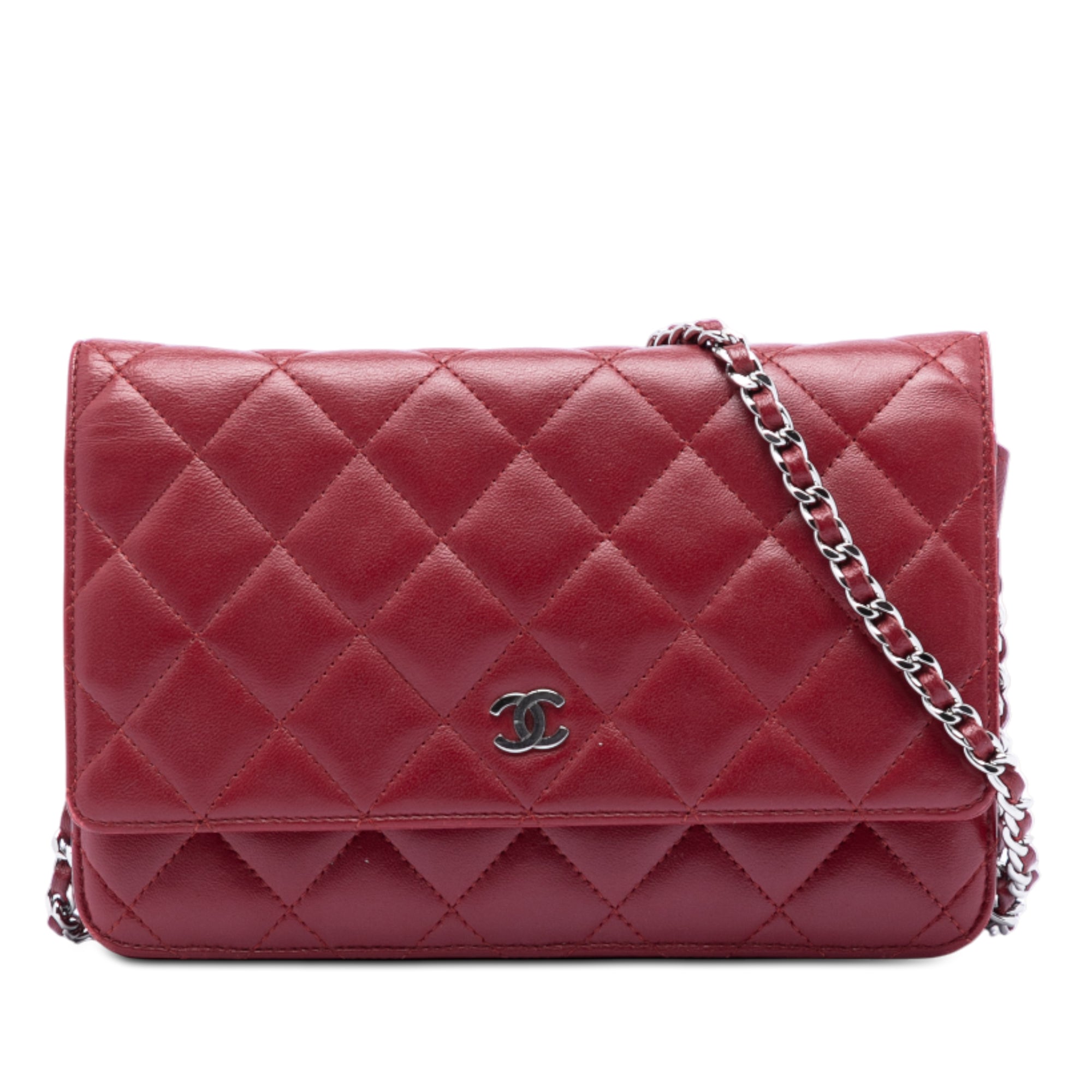 Chanel CC Quilted Lambskin Wallet on Chain - image 1