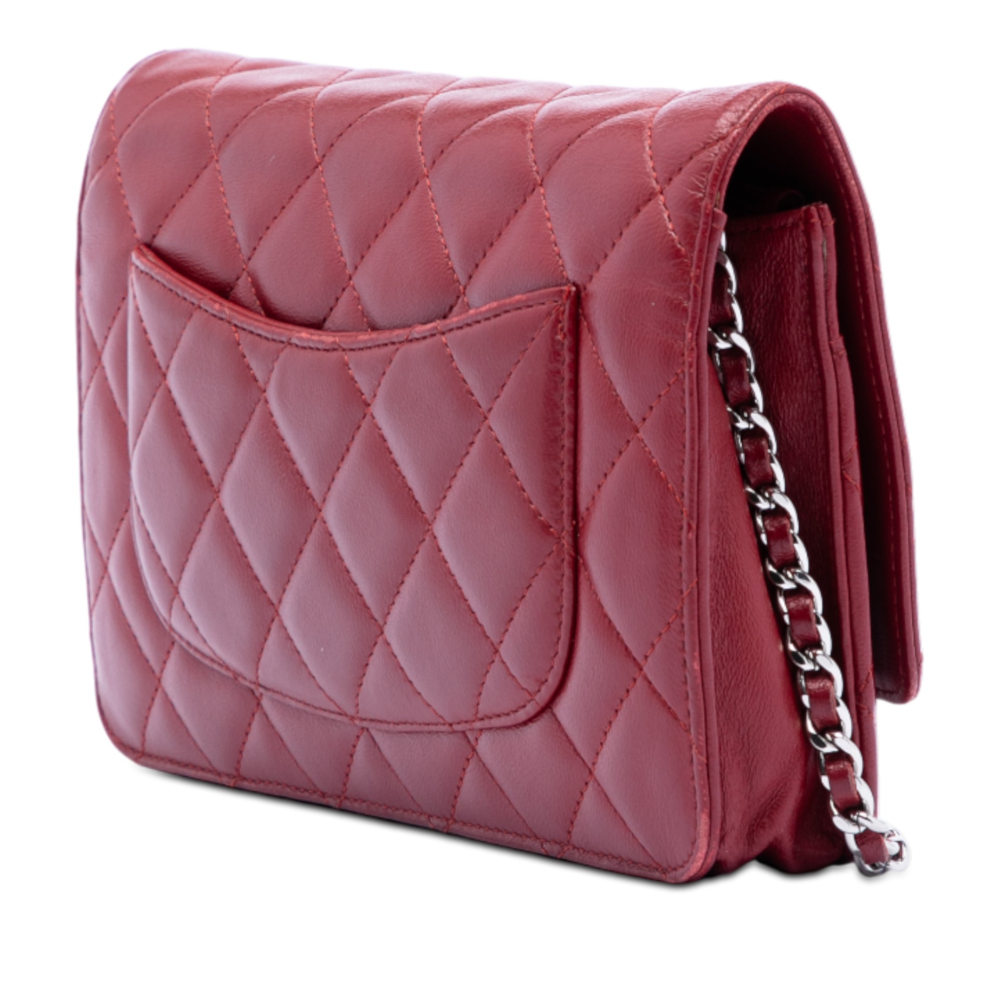 Chanel CC Quilted Lambskin Wallet on Chain - image 2