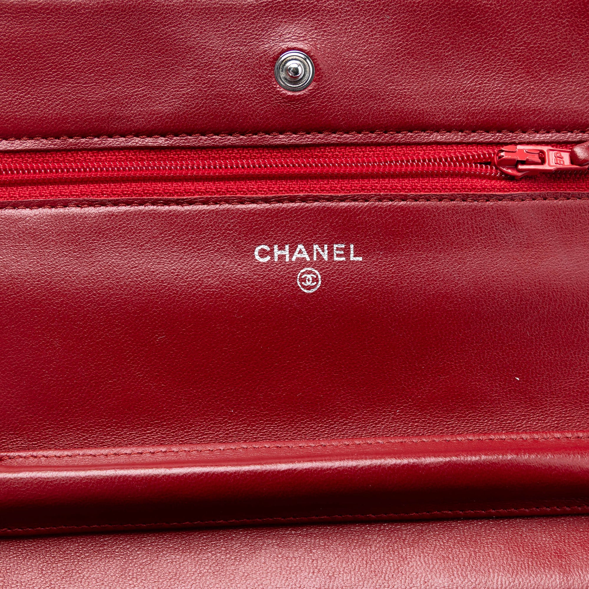 Chanel CC Quilted Lambskin Wallet on Chain - image 5