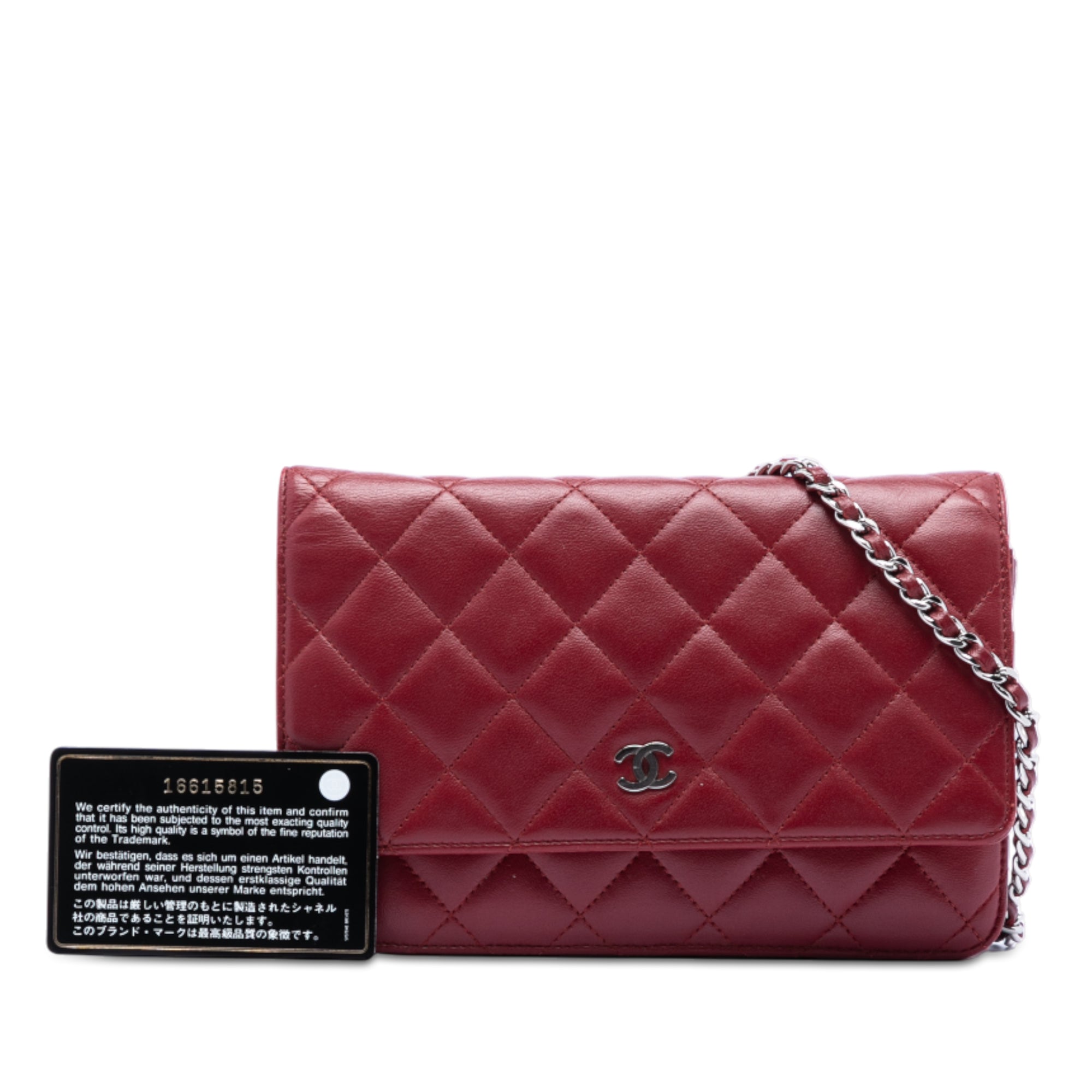 Chanel CC Quilted Lambskin Wallet on Chain - image 8