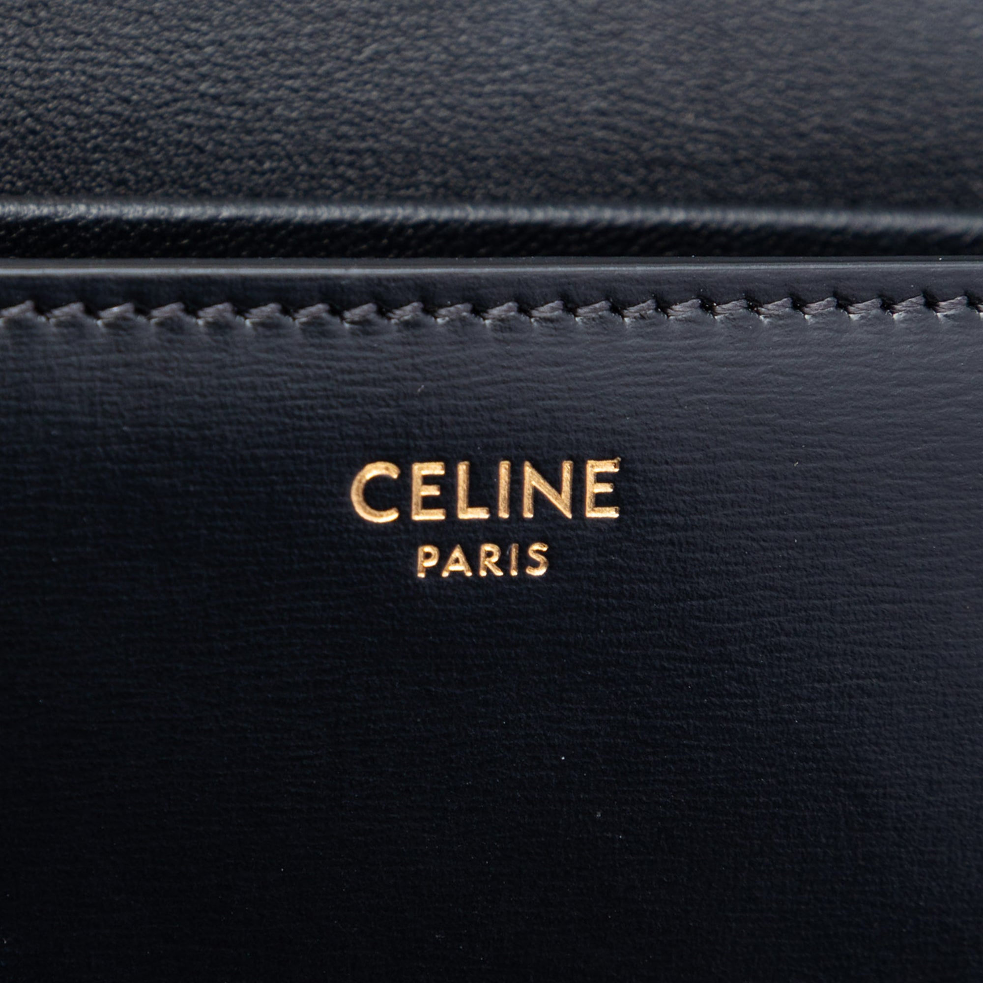 Celine Shiny Calfskin Triomphe Claude Shoulder Bag - image 5
