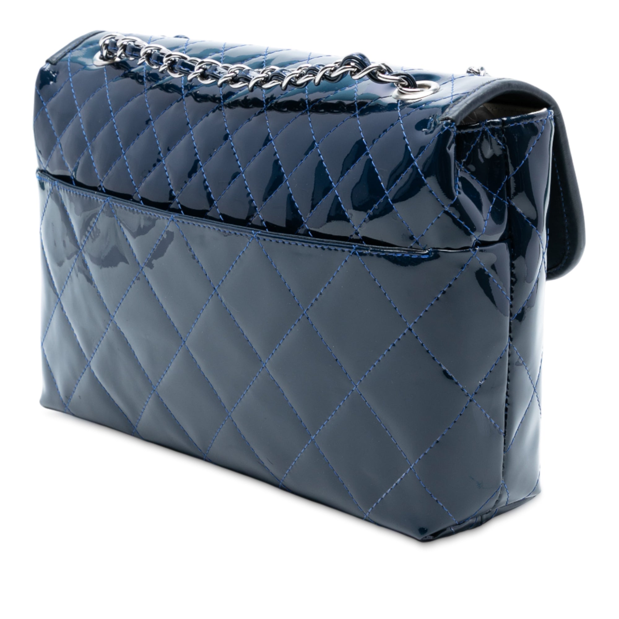 Chanel Quilted Patent In The Business Flap - image 2