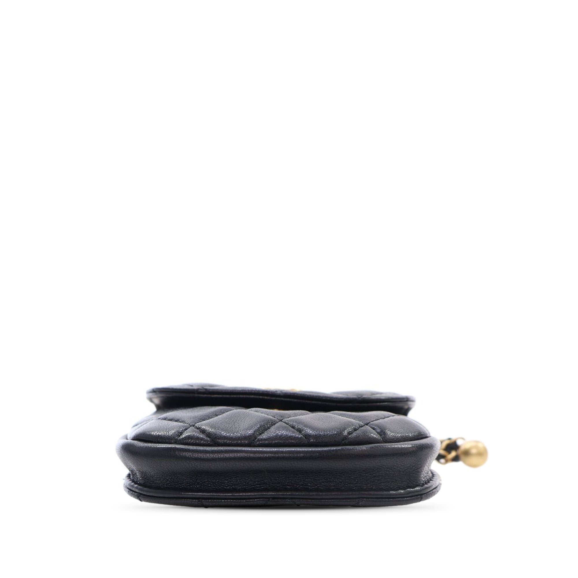 Chanel Quilted Lambskin Pearl Crush Waist Bag - image 3
