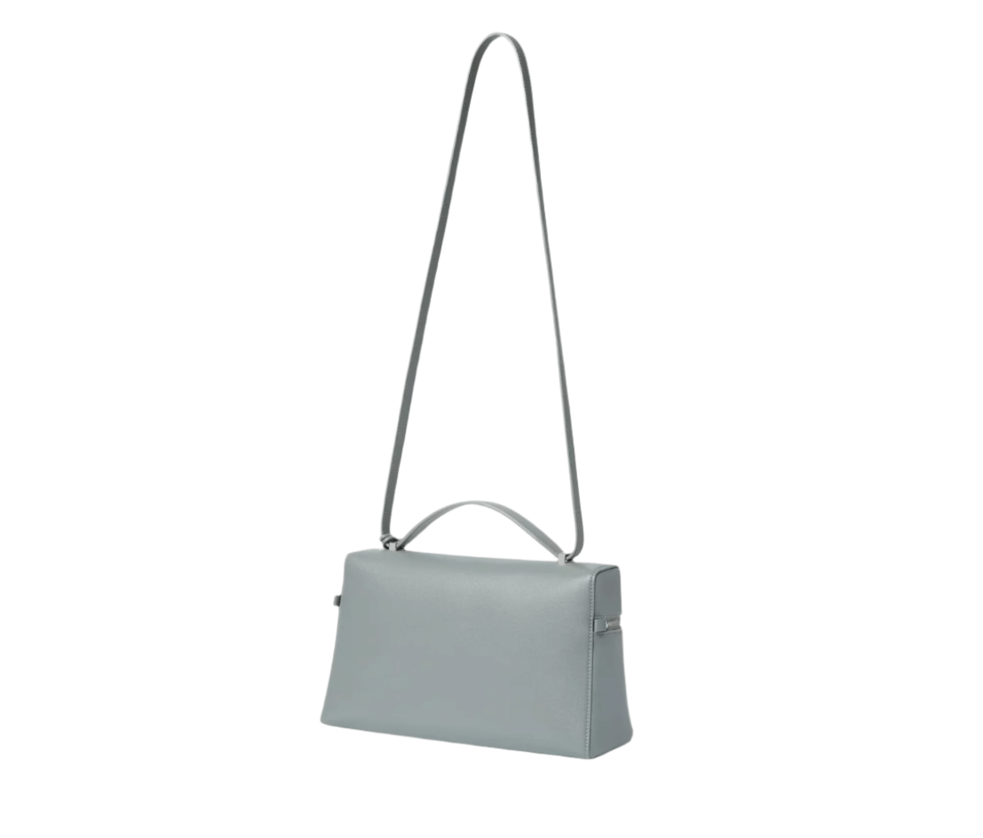 Back view of a Loro Piana Extra L27 Calfskin light blue handbag