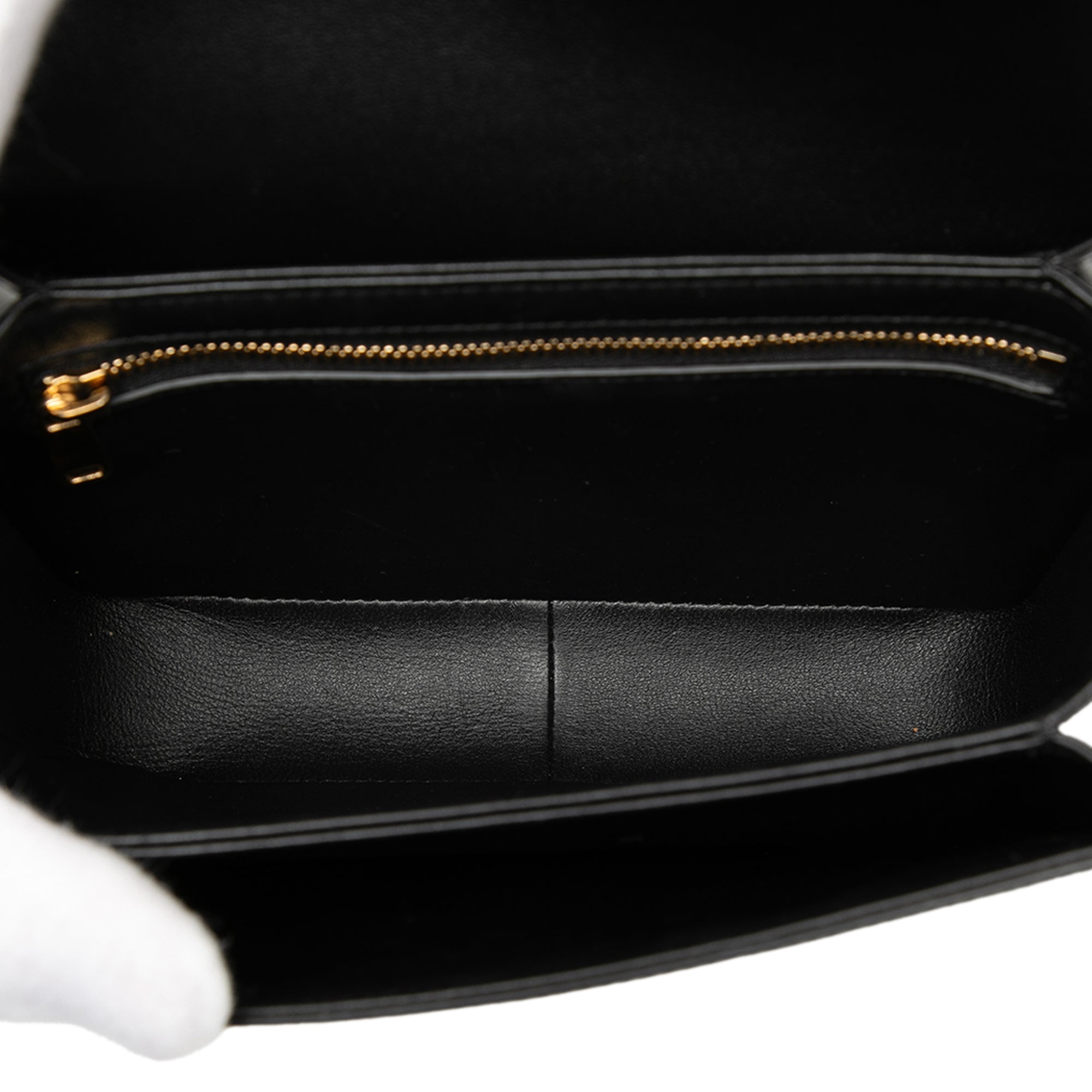 Celine Teen Shiny Calfskin Triomphe Crossbody - image 4