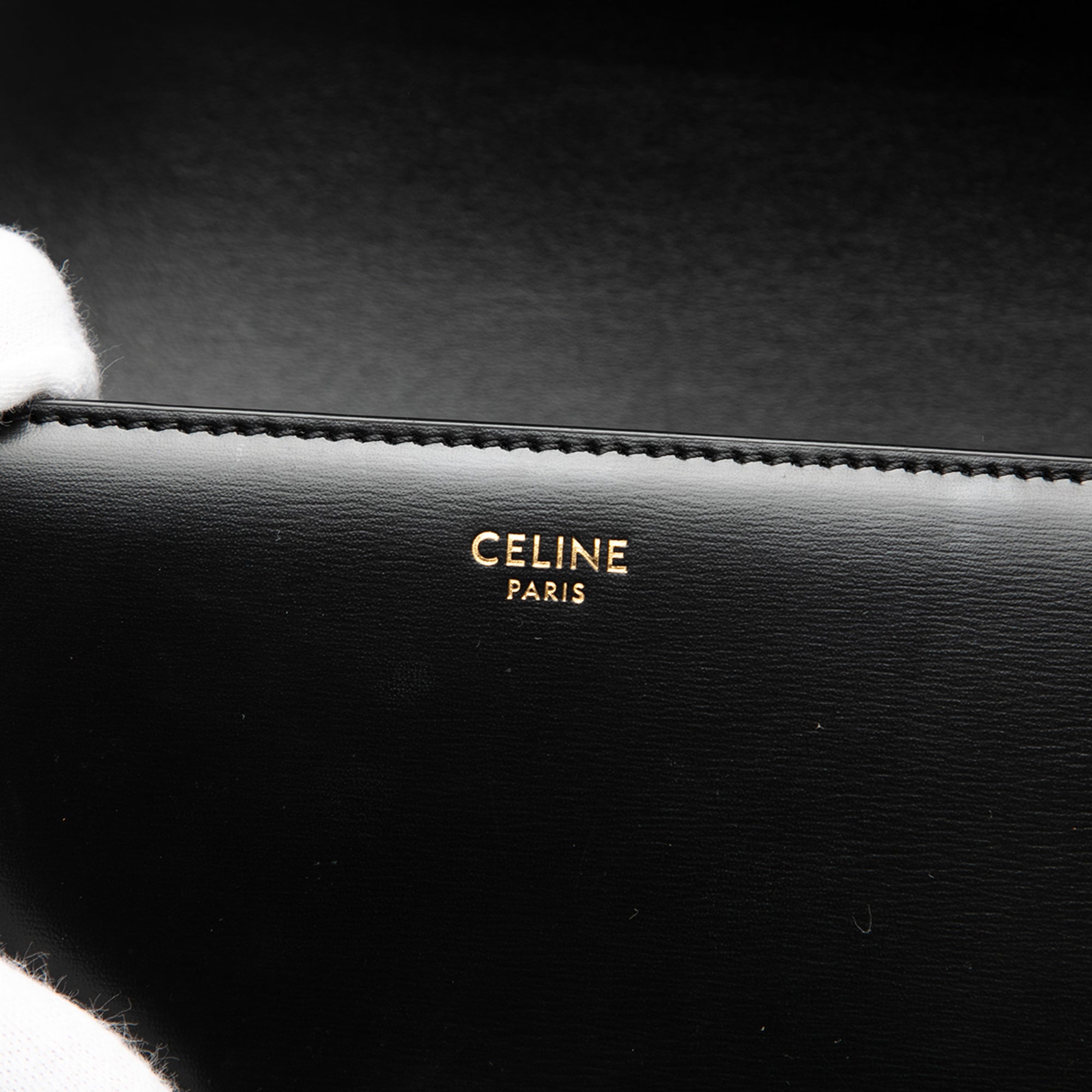 Celine Teen Shiny Calfskin Triomphe Crossbody - image 5