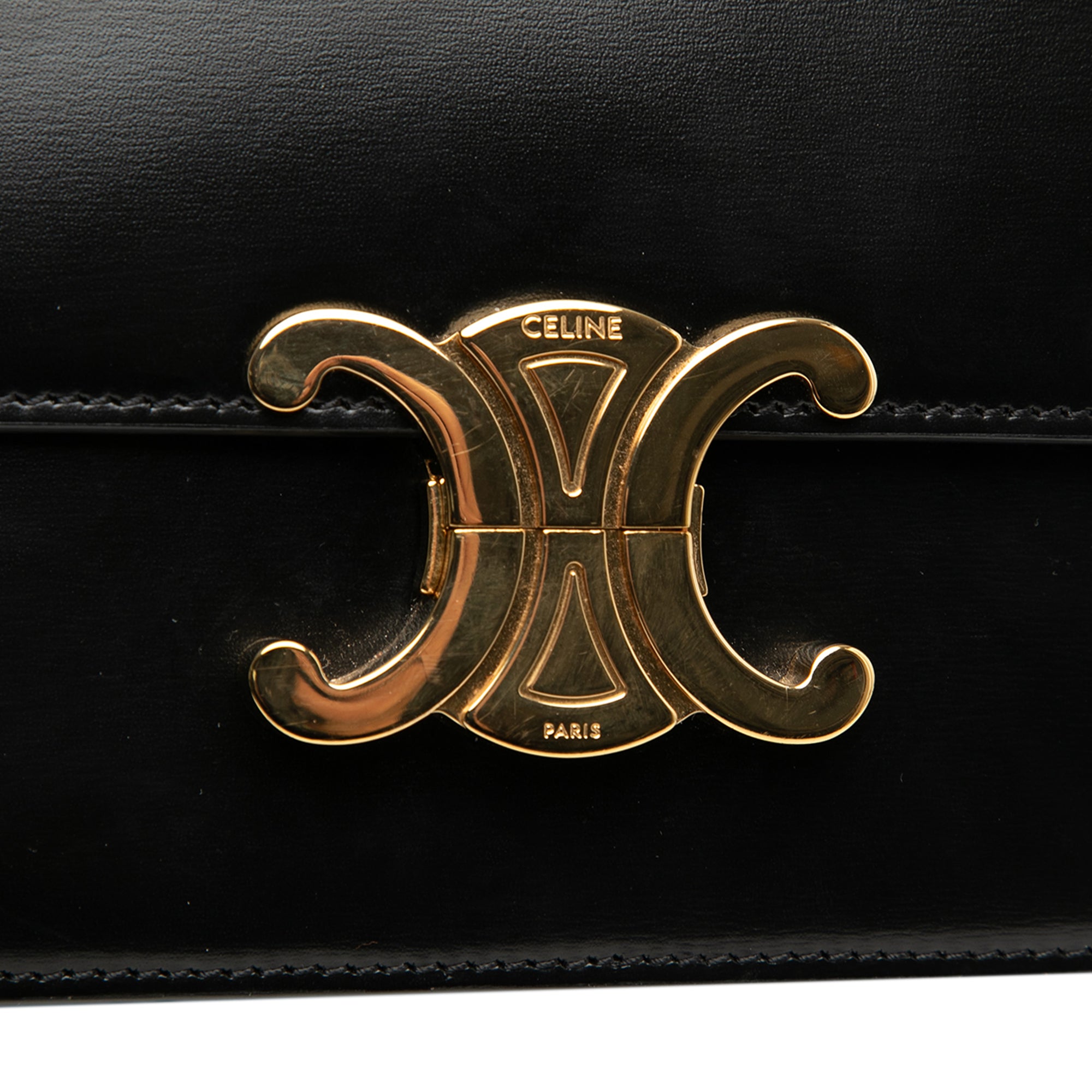 Celine Teen Shiny Calfskin Triomphe Crossbody - image 7