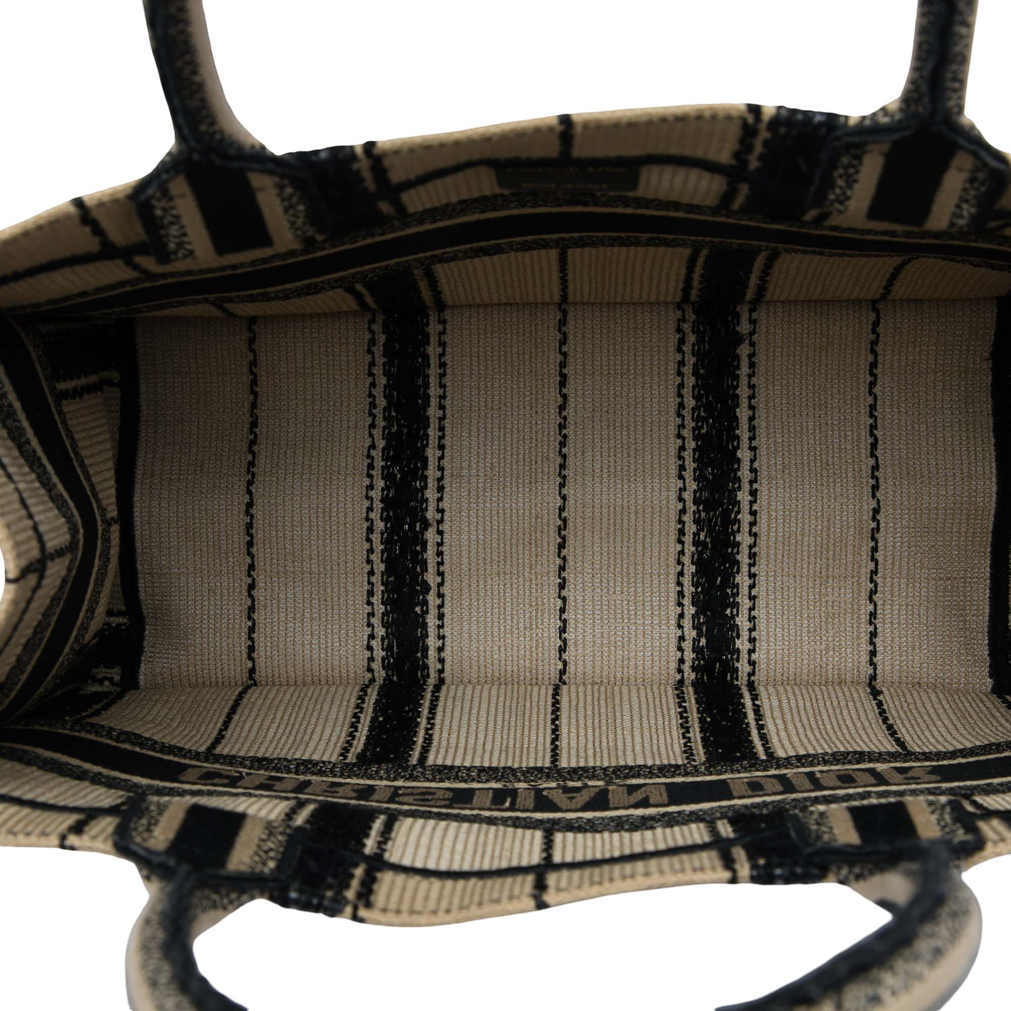 Dior Medium Embroidered Canvas Bayadere Book Tote - image 4
