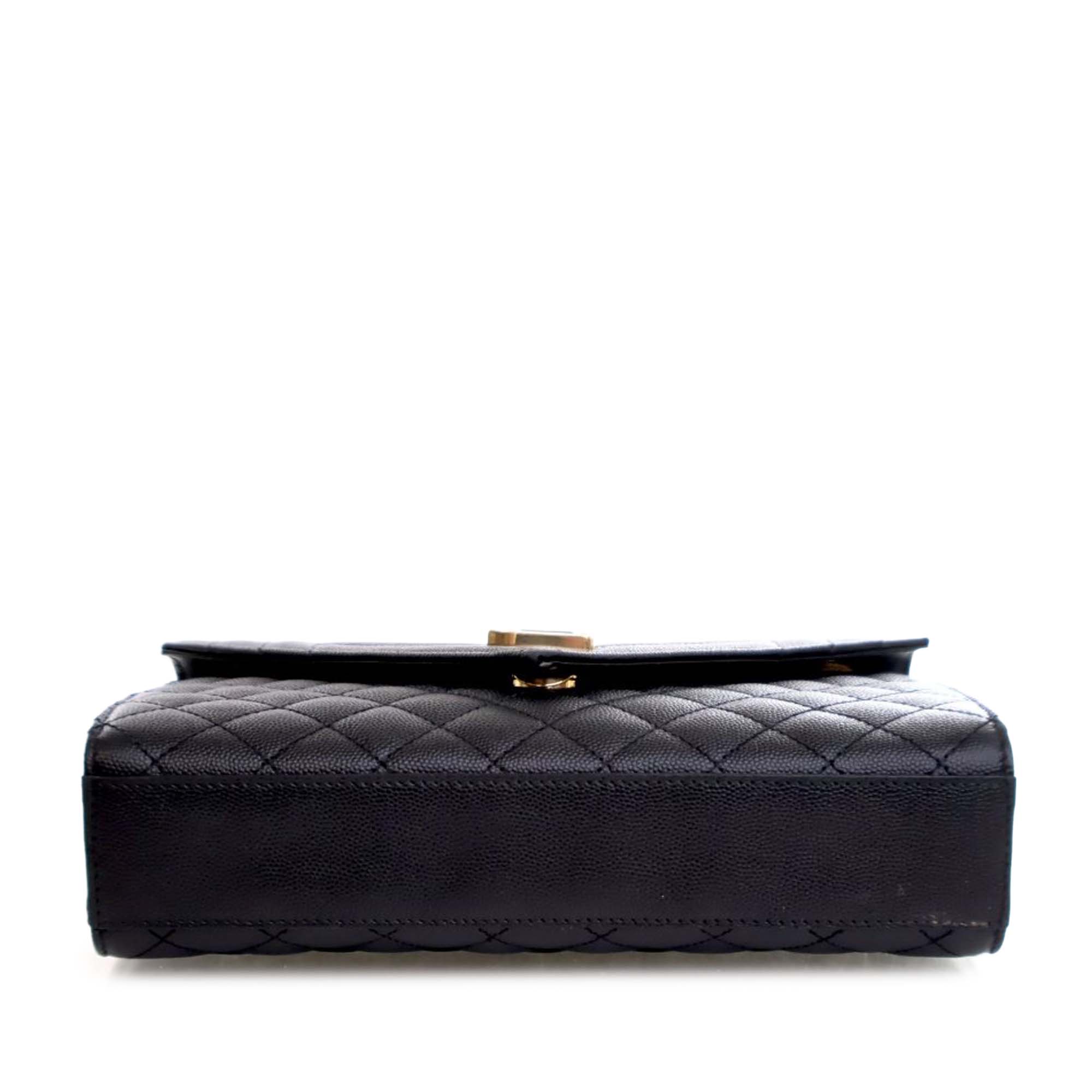 Saint Laurent Medium Grain De Poudre Triquilt Monogram Envelope Bag - image 4
