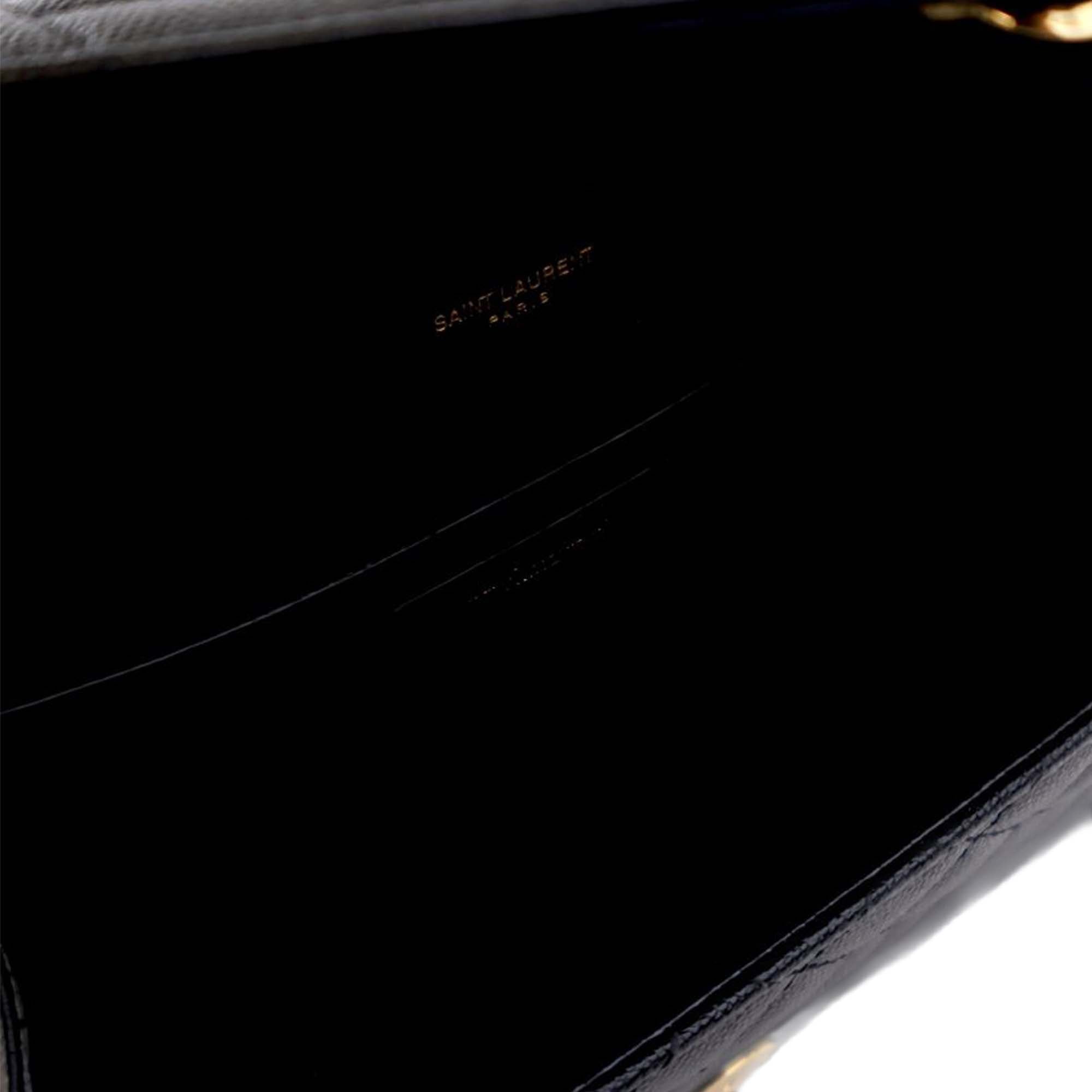 Saint Laurent Medium Grain De Poudre Triquilt Monogram Envelope Bag - image 7