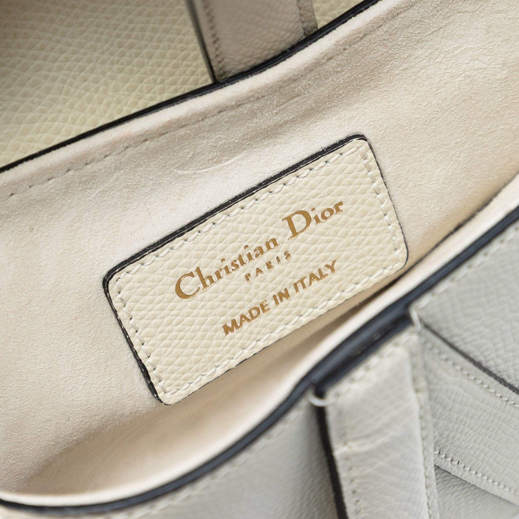 Dior Mini Grained Calfskin Saddle Bag - image 5