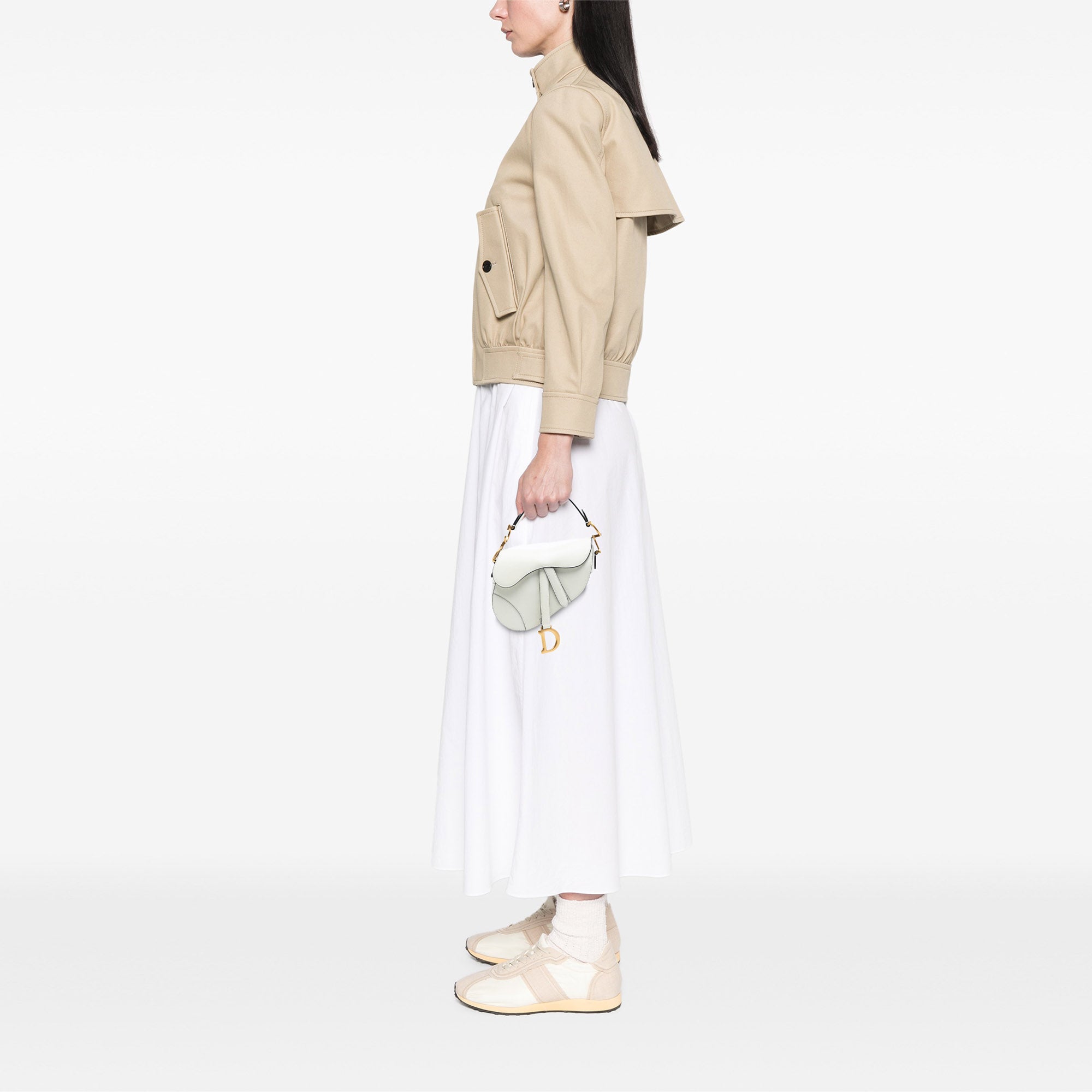 Dior Mini Grained Calfskin Saddle Bag - image 7