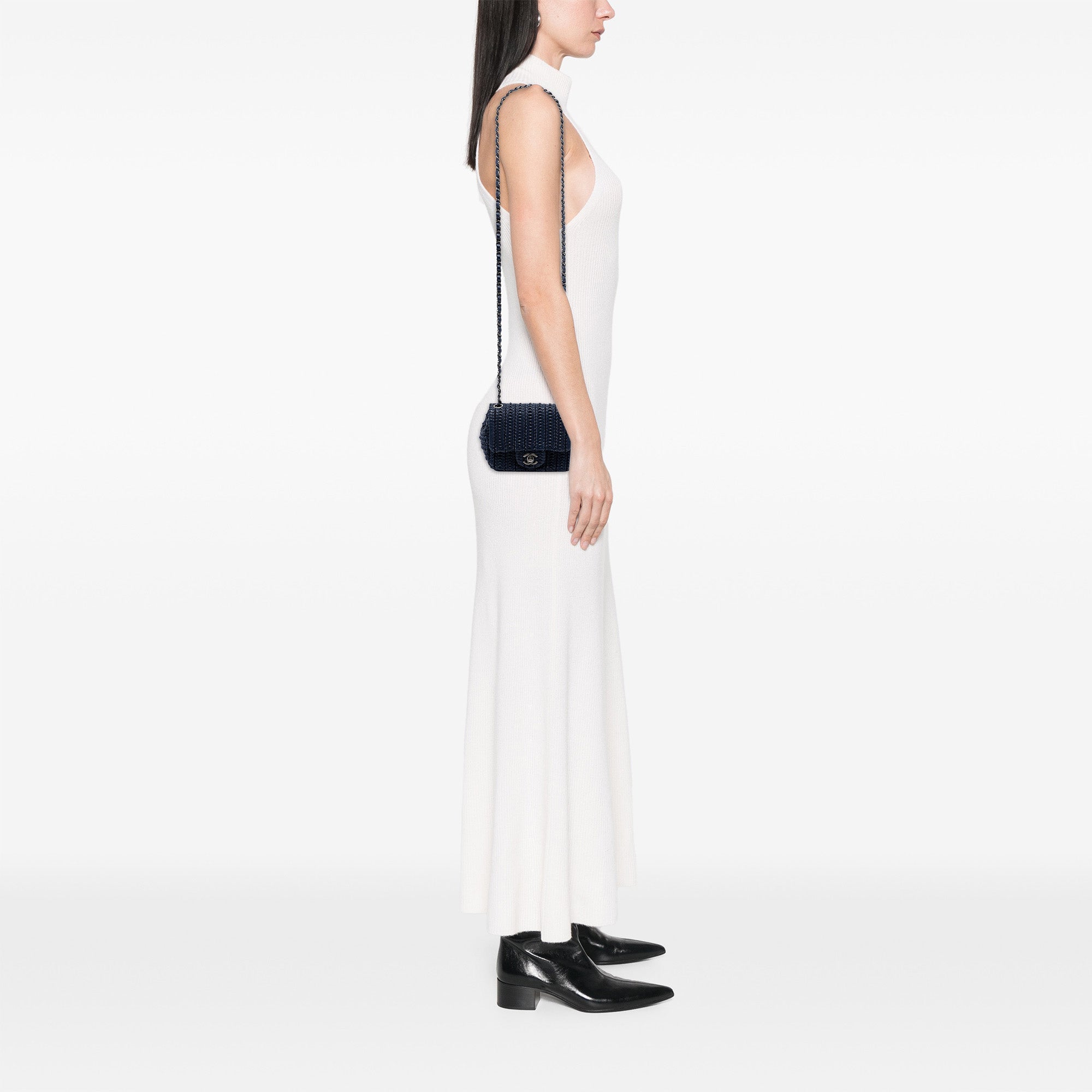 Chanel Paris Seoul Mini Crochet Lambskin Single Flap - image 6