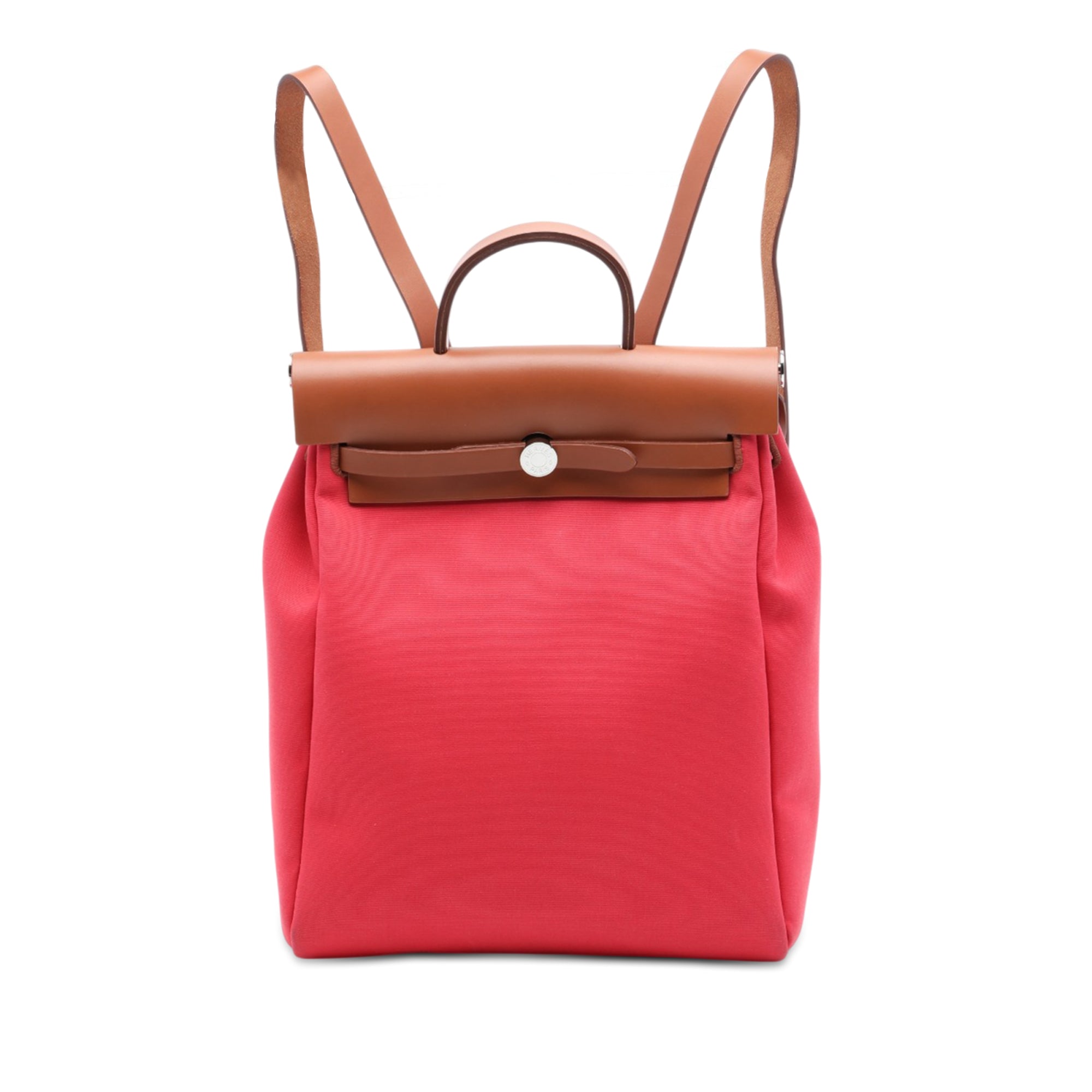 Hermès Toile Herbag A Dos Zip Retourne Backpack - image 1